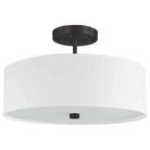 Dainolite - Everly Semi-Flush Mount - 571-143SF-MB-WH - Canada Light Shop