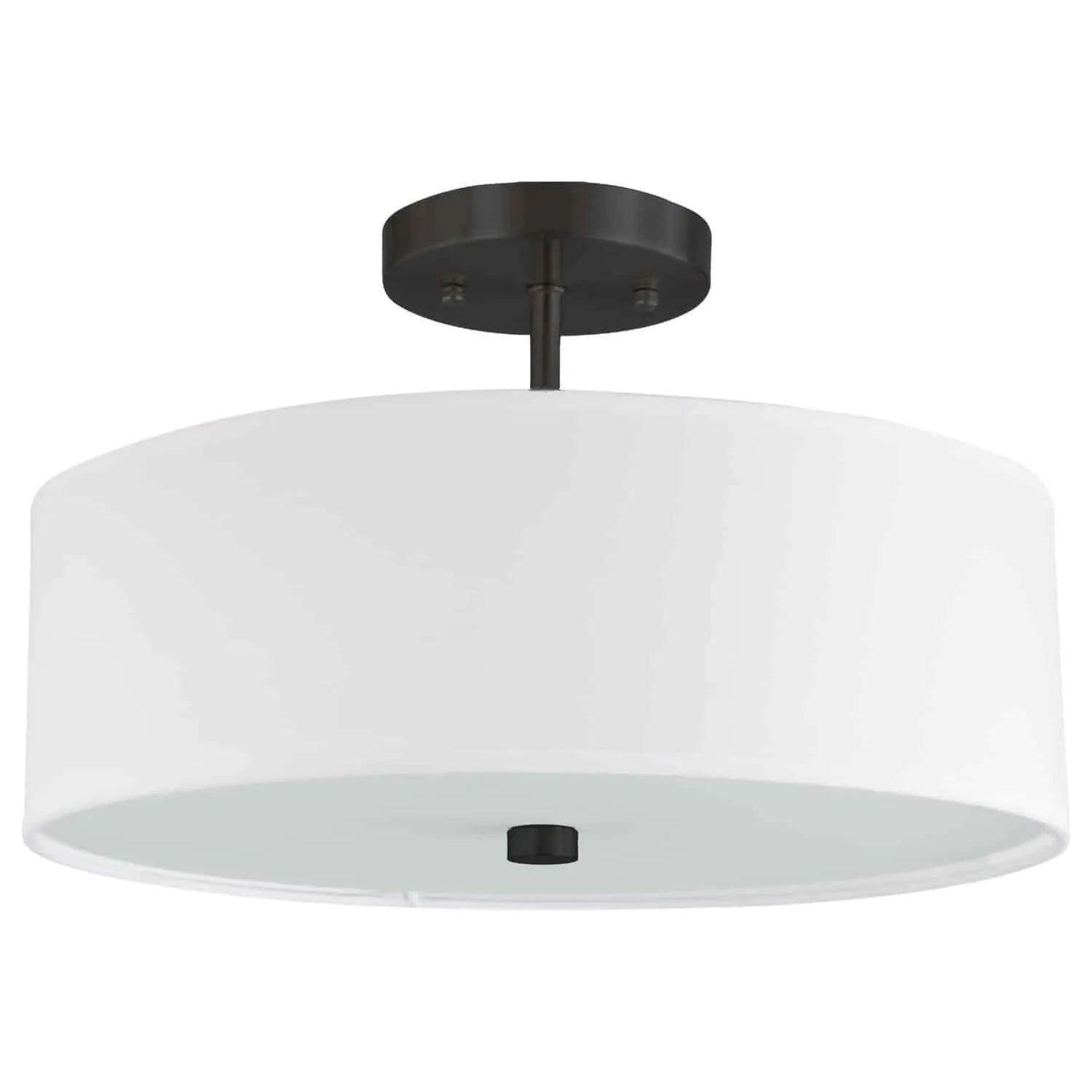 Dainolite - Everly Semi-Flush Mount - 571-143SF-MB-WH - Canada Light Shop