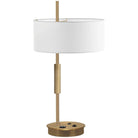 Dainolite - Fitzgerald Table Lamp - FTG-261T-AGB-WH - Canada Light Shop