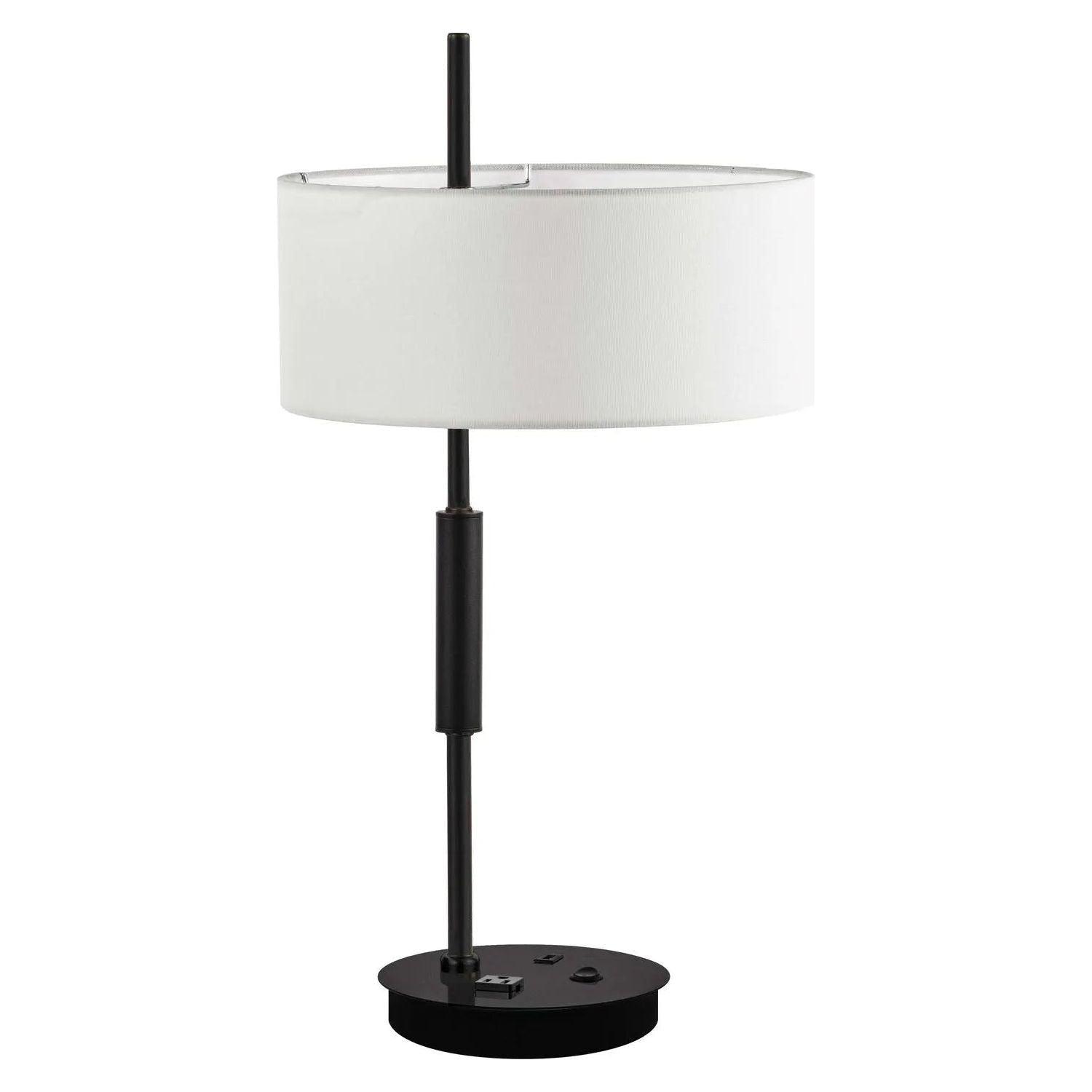 Dainolite - Fitzgerald Table Lamp - FTG-261T-MB-WH - Canada Light Shop