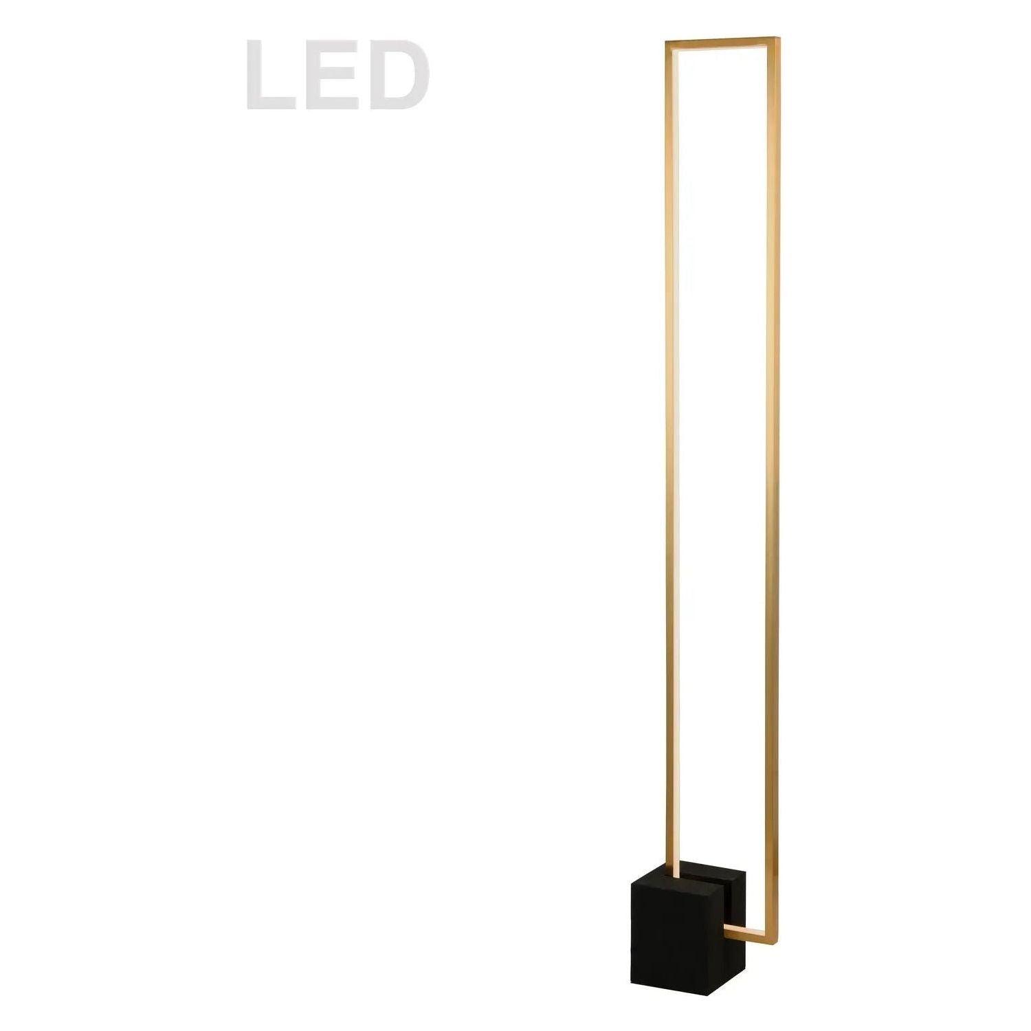 Dainolite - Florence LED Floor Lamp - FLN-LEDF55-AGB-MB - Canada Light Shop