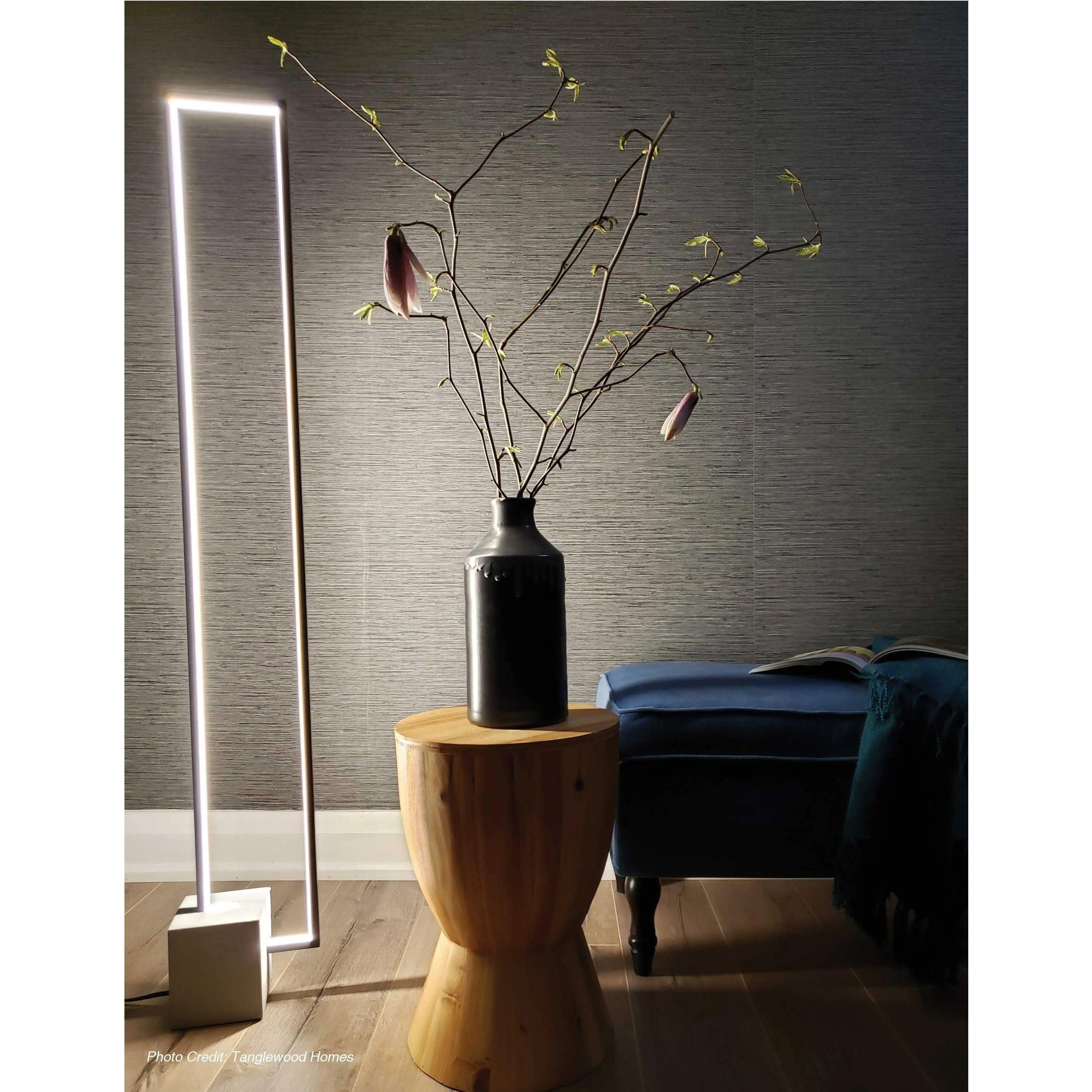Dainolite - Florence LED Floor Lamp - FLN-LEDF55-AGB-MB - Canada Light Shop