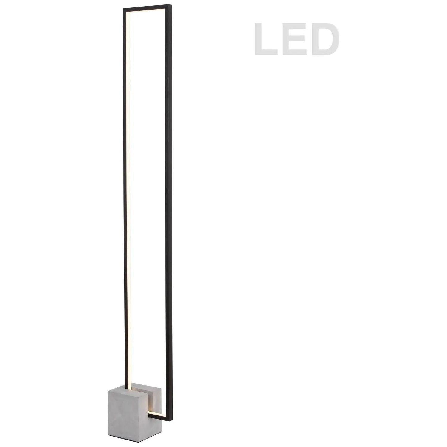 Dainolite - Florence LED Floor Lamp - FLN-LEDF55-MB - Canada Light Shop