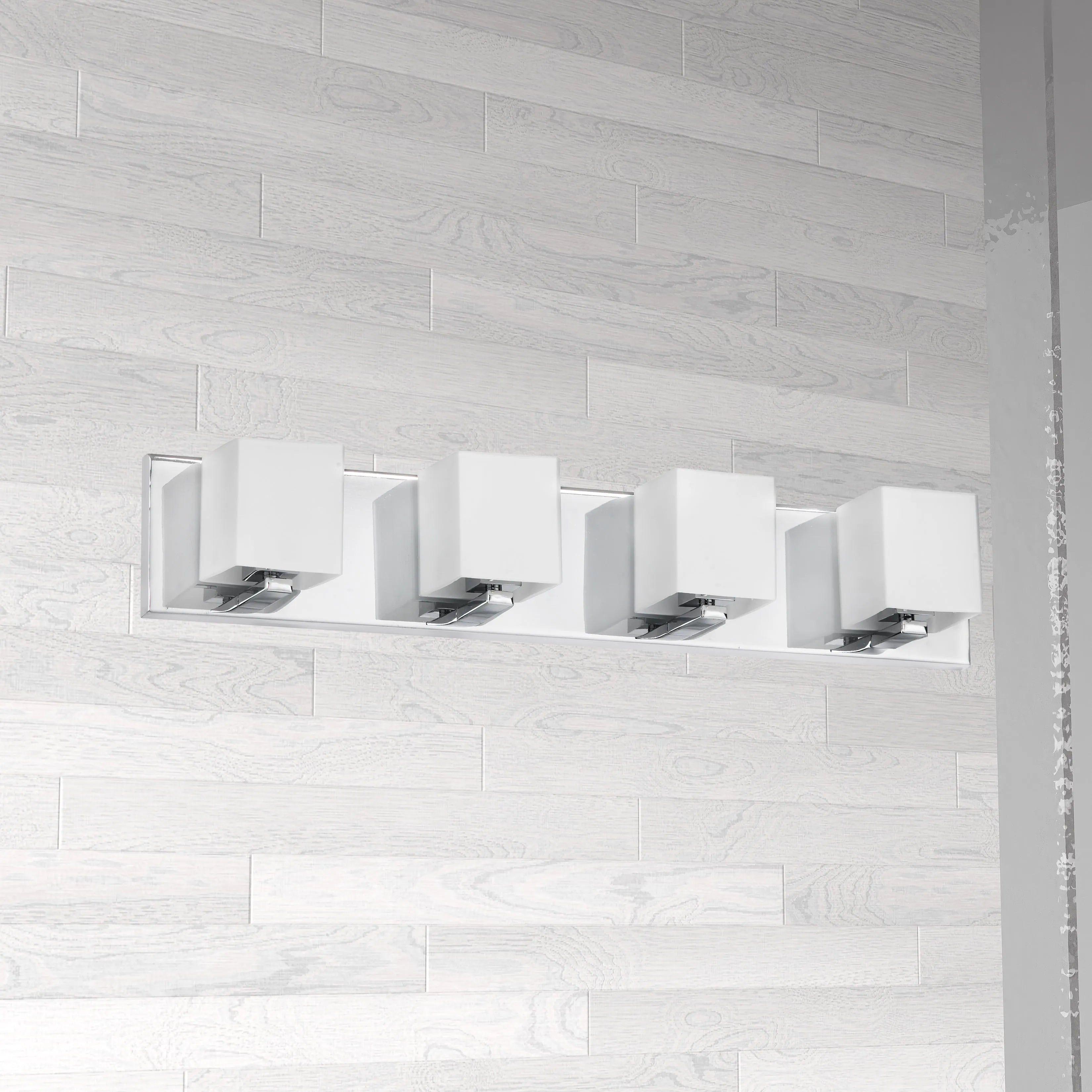 Dainolite - Frosted Glass Vanity Light - V1230-1W-PC - Canada Light Shop