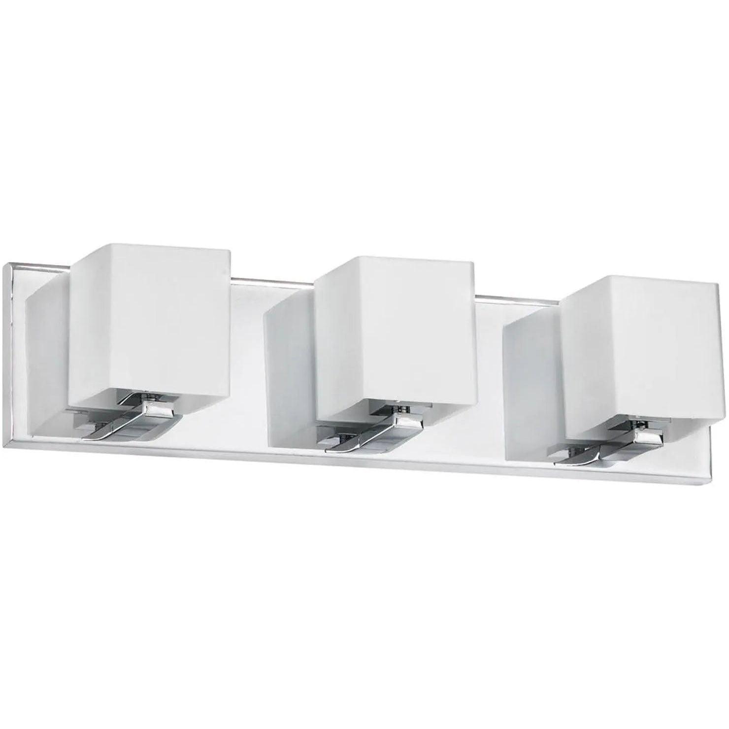 Dainolite - Frosted Glass Vanity Light - V1230-3W-PC - Canada Light Shop