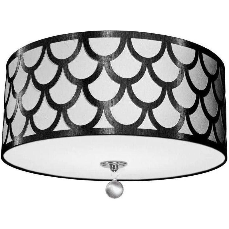 Dainolite - Hannah Flush Mount - HAN-184FH-PC-BW - Canada Light Shop
