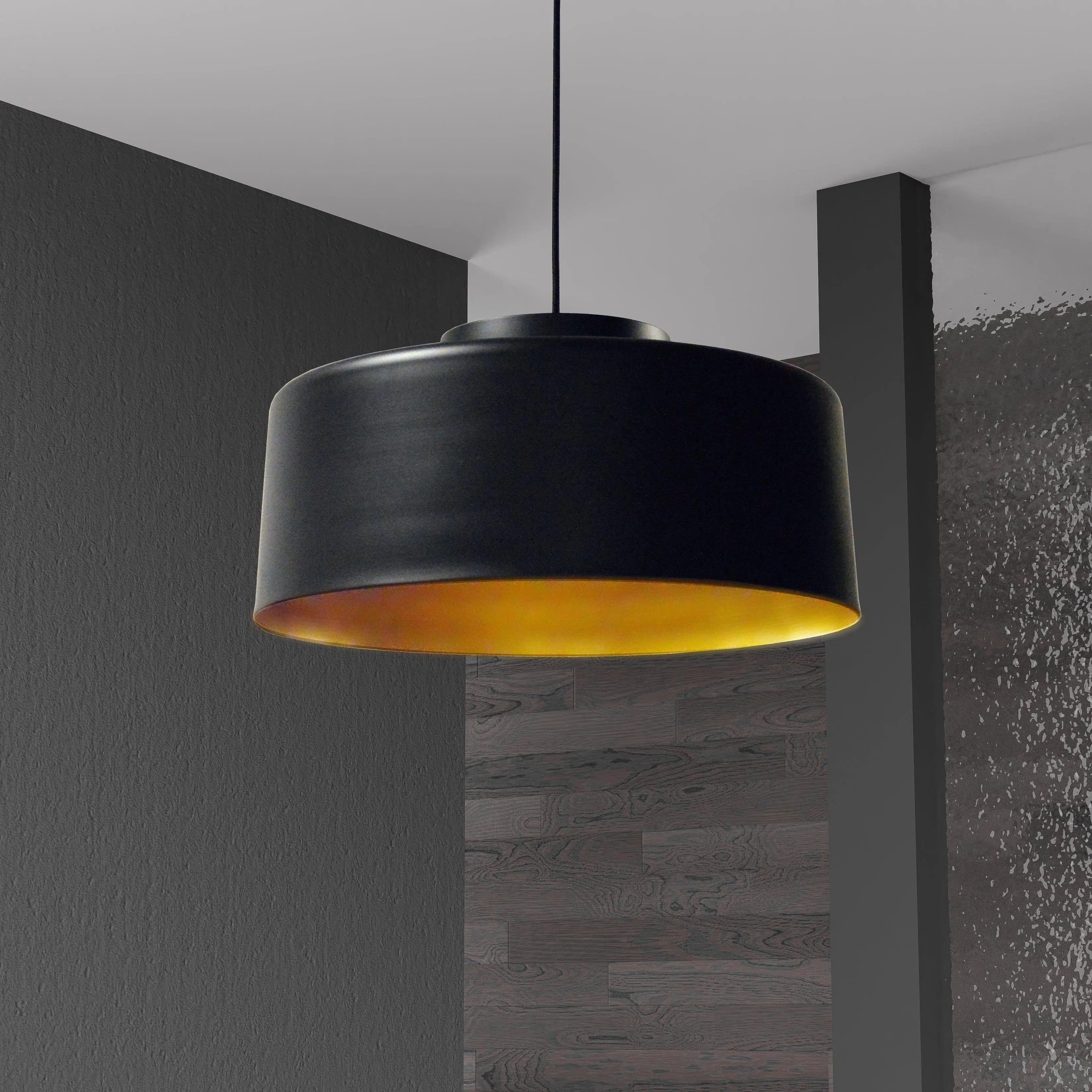 Dainolite - Kup Pendant - KUP-201P-BK-GLD - Canada Light Shop