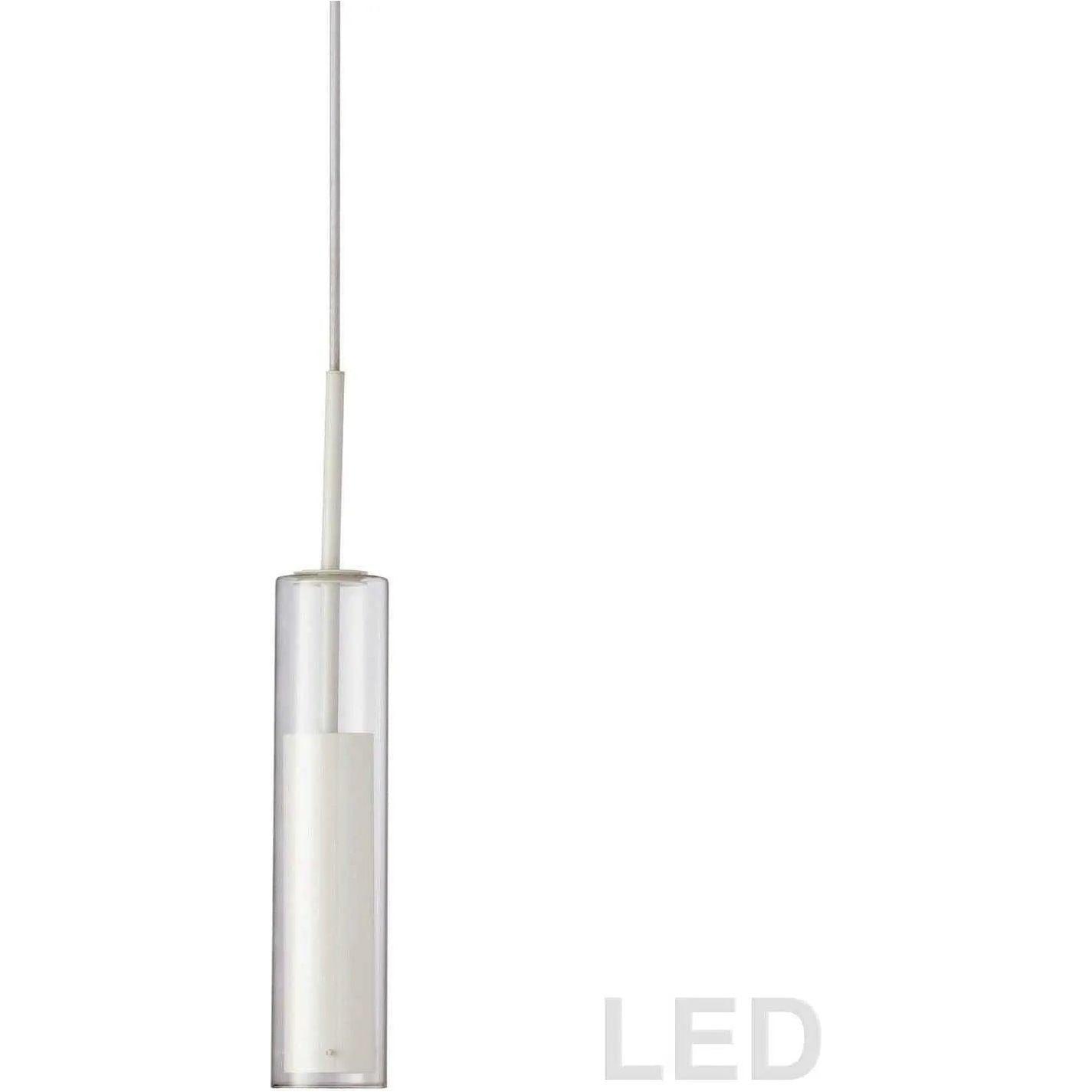 Dainolite - Luna LED Pendant - LUN-1LEDP-WH - Canada Light Shop