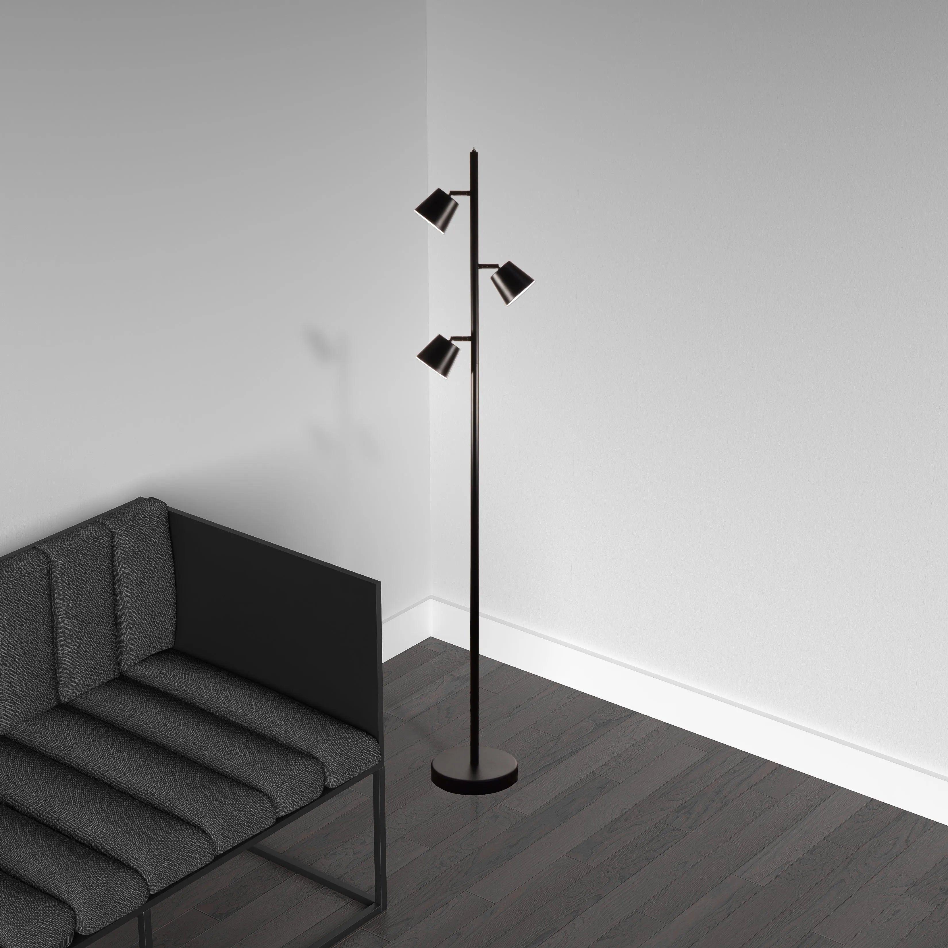 Dainolite - Modern LED Floor Lamp - 625LEDF-BK - Canada Light Shop