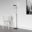 Dainolite - Mother & Son LED Floor Lamp - 170LEDF-BK - Canada Light Shop