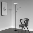 Dainolite - Mother & Son LED Floor Lamp - 801LEDF-SB - Canada Light Shop