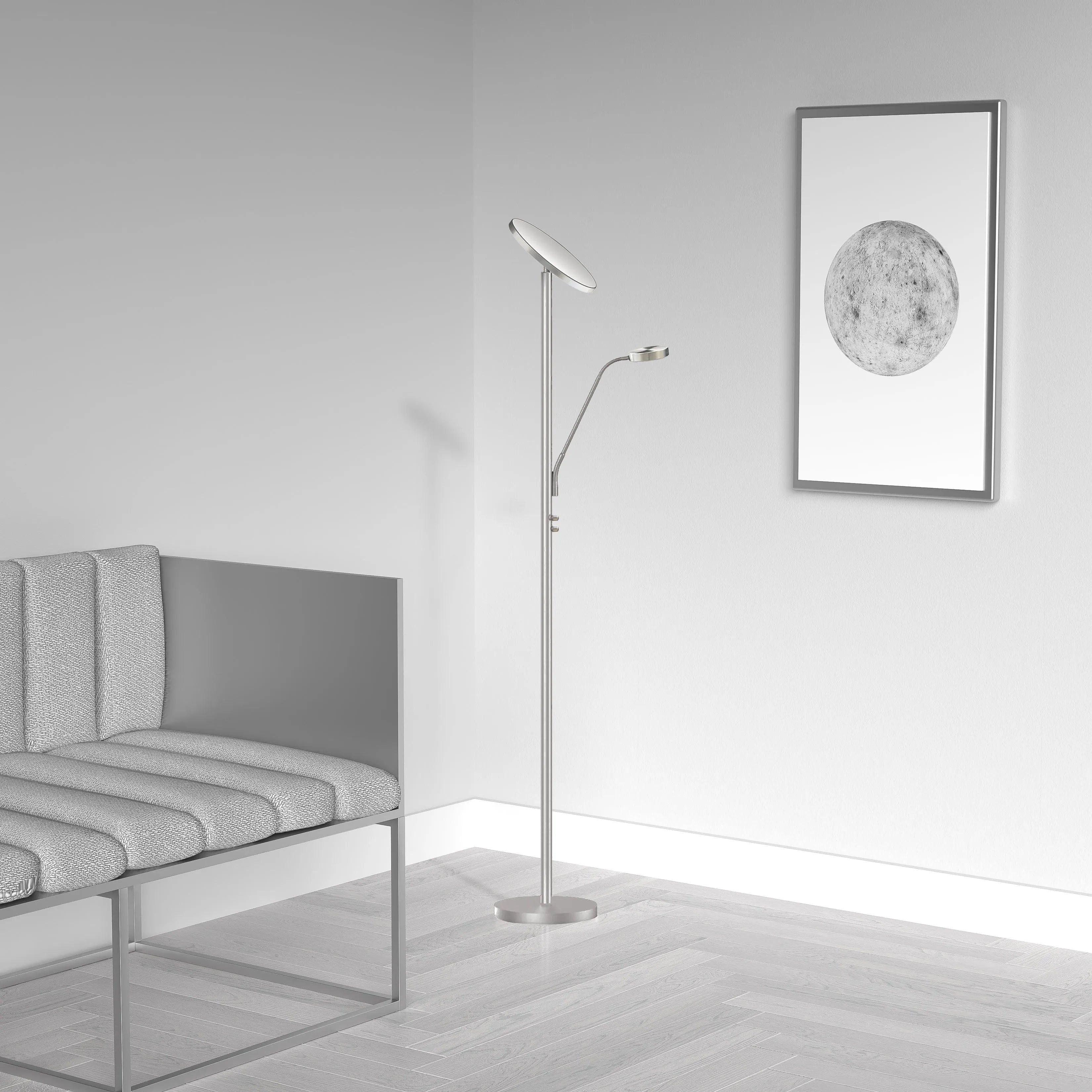 Dainolite - Mother & Son LED Floor Lamp - 801LEDF-SB - Canada Light Shop