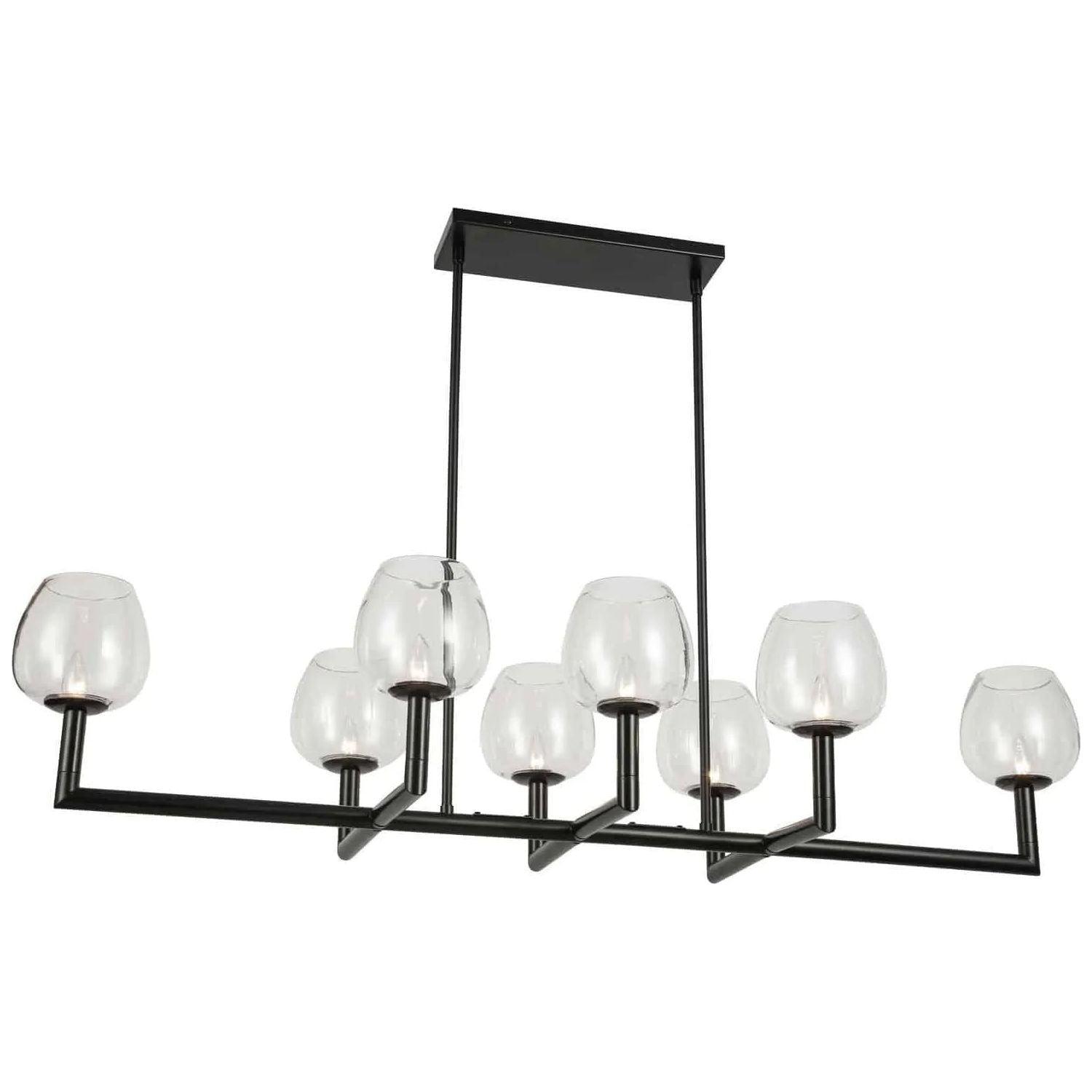 Dainolite - Nora Linear Pendant - NOR-478HC-MB-CLR - Canada Light Shop