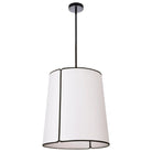 Dainolite - Notched Drum Pendant - NDR-183P-BK-WH - Canada Light Shop