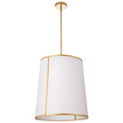 Dainolite - Notched Drum Pendant - NDR-183P-GLD-WH - Canada Light Shop