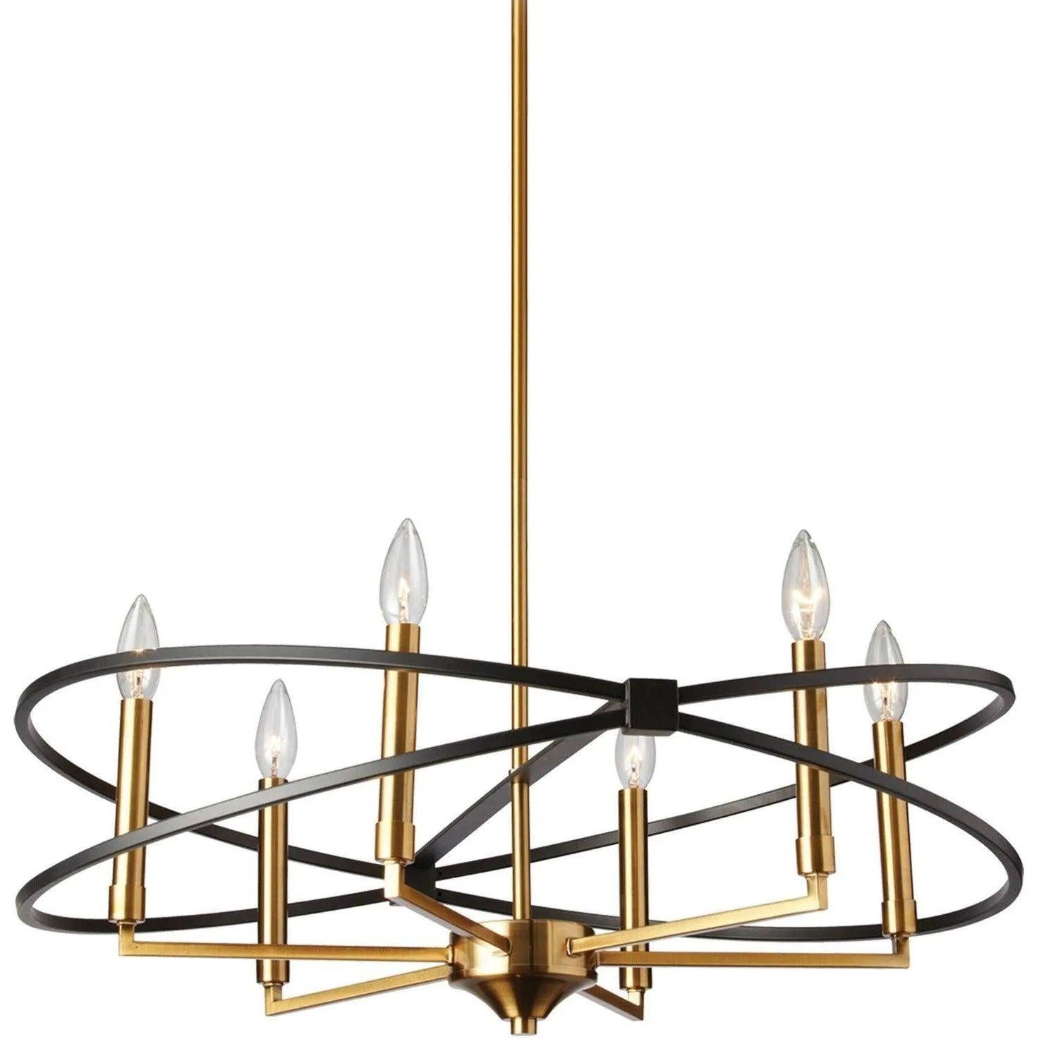 Dainolite - Paloma Chandelier - PAL-276C-VB-MB - Canada Light Shop
