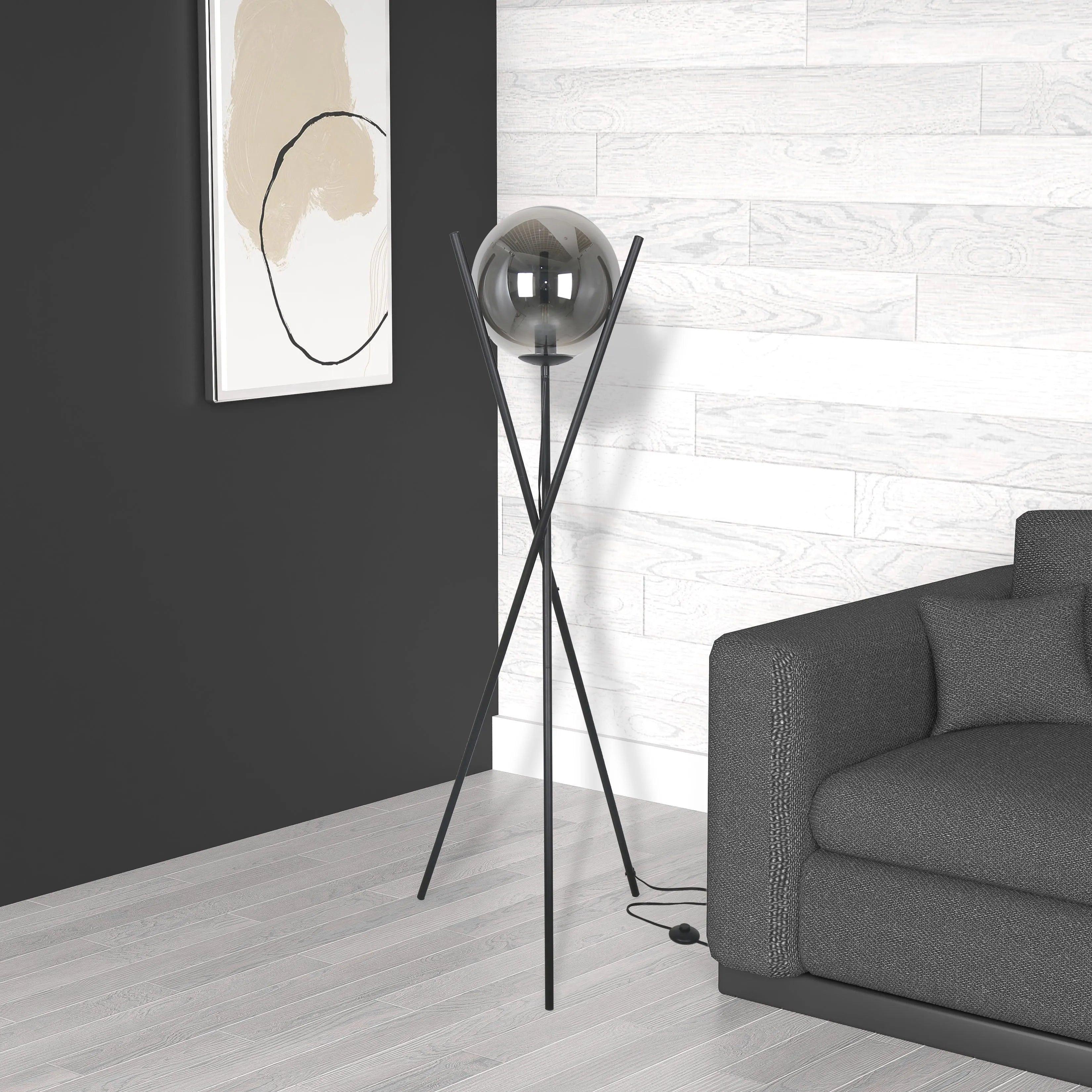 Dainolite - Pamela Floor Lamp - PAM-601F-MB - Canada Light Shop