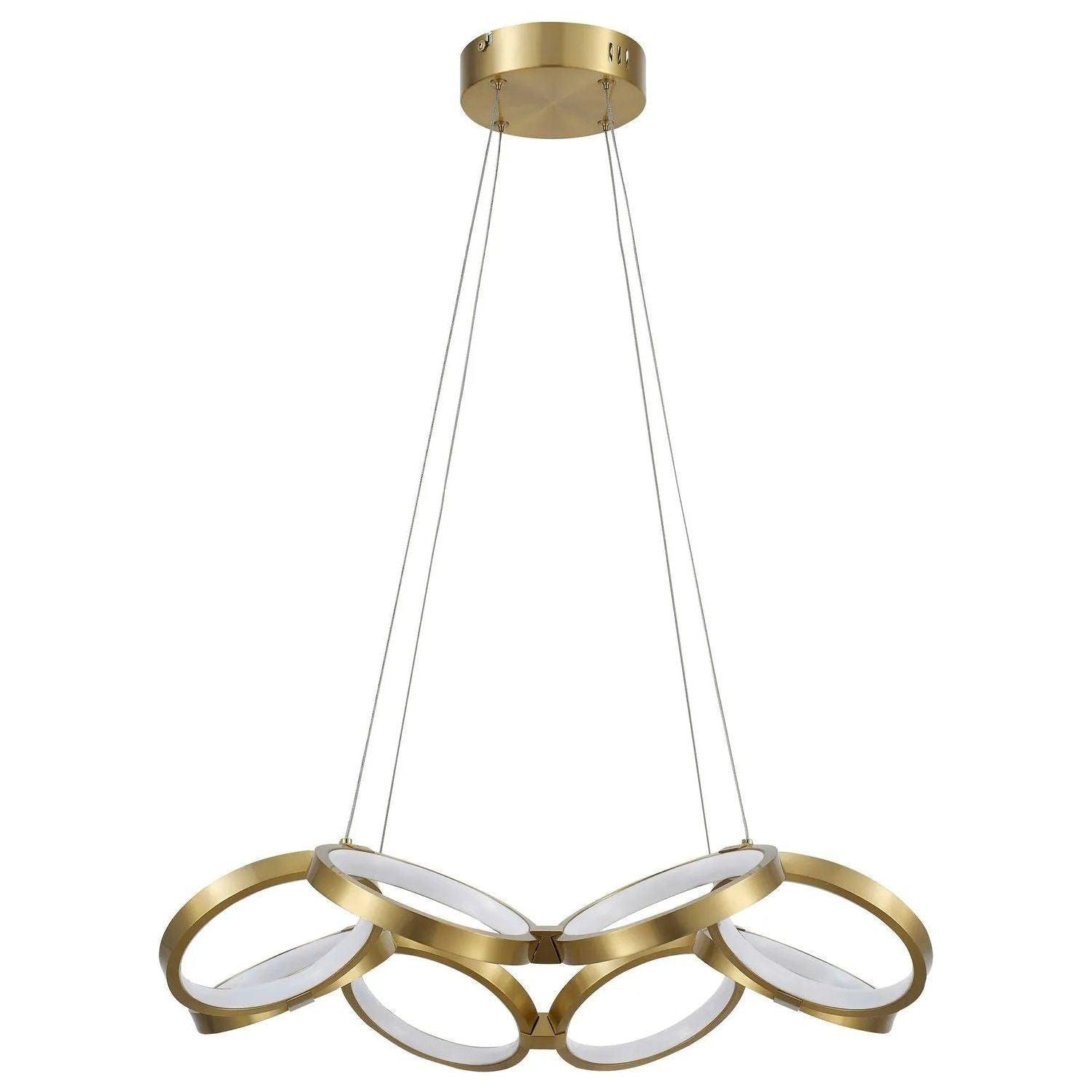 Dainolite - Philo LED Chandelier - PHO-2564LEDC-AGB - Canada Light Shop