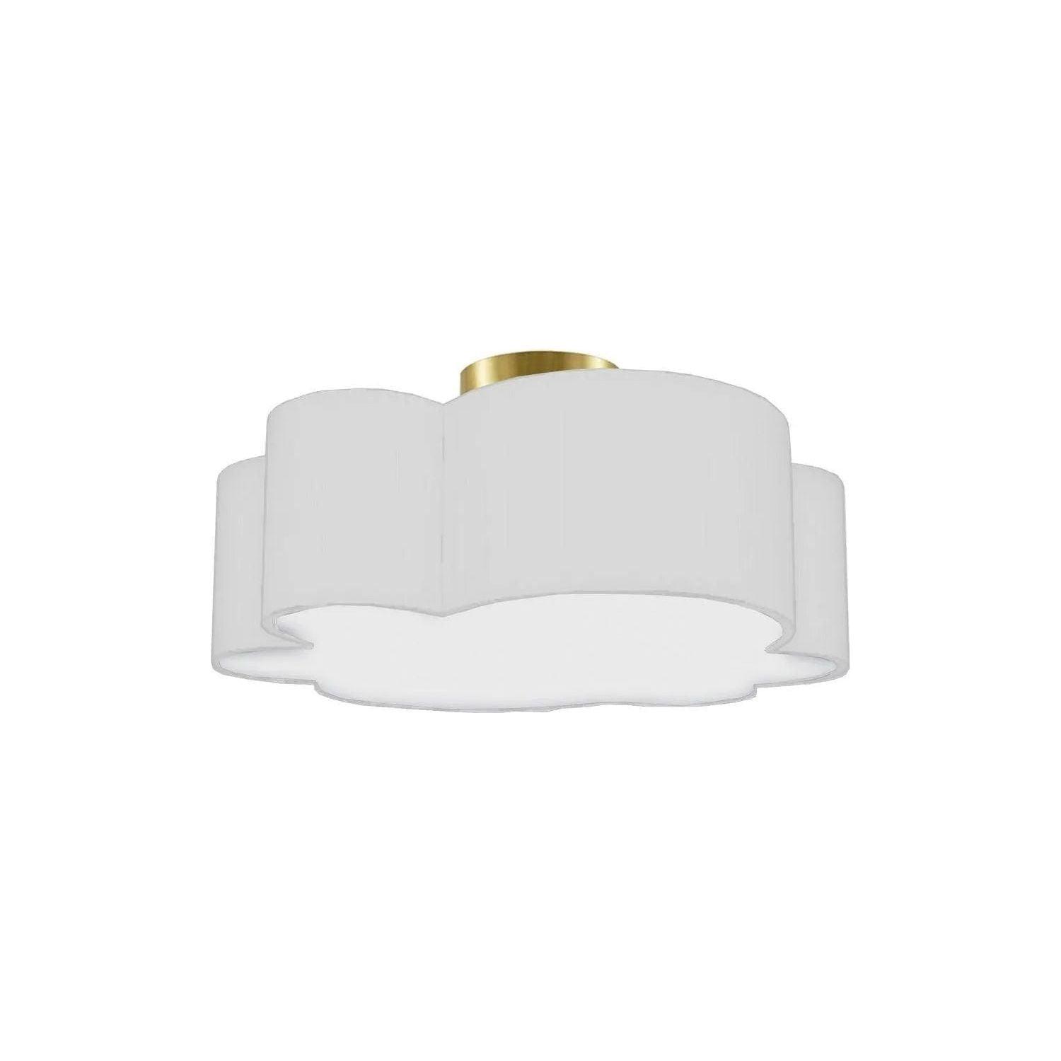 Dainolite - Phlox Flush Mount - PLX-152FH-AGB-WH - Canada Light Shop