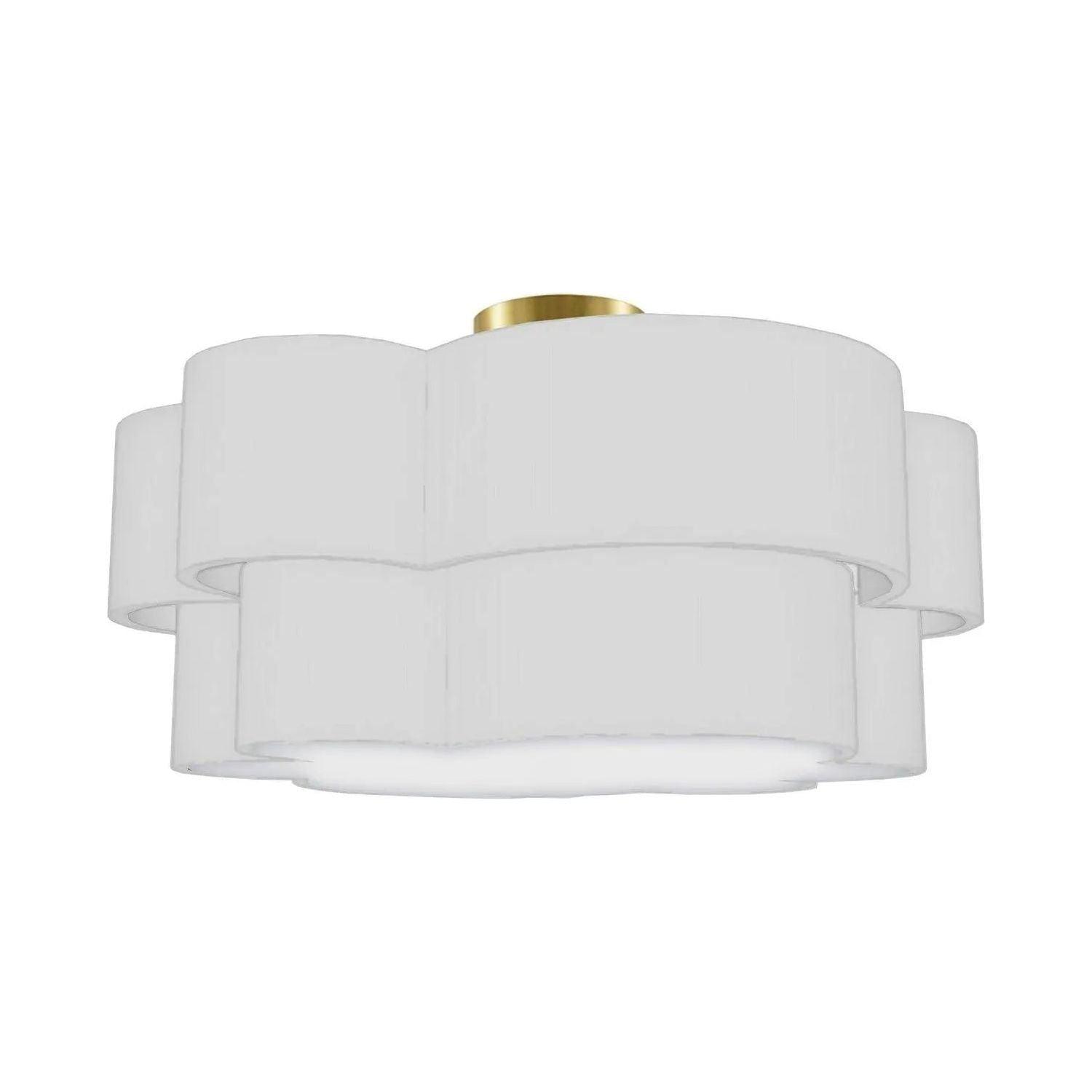 Dainolite - Phlox Flush Mount - PLX-203FH-AGB-WH - Canada Light Shop