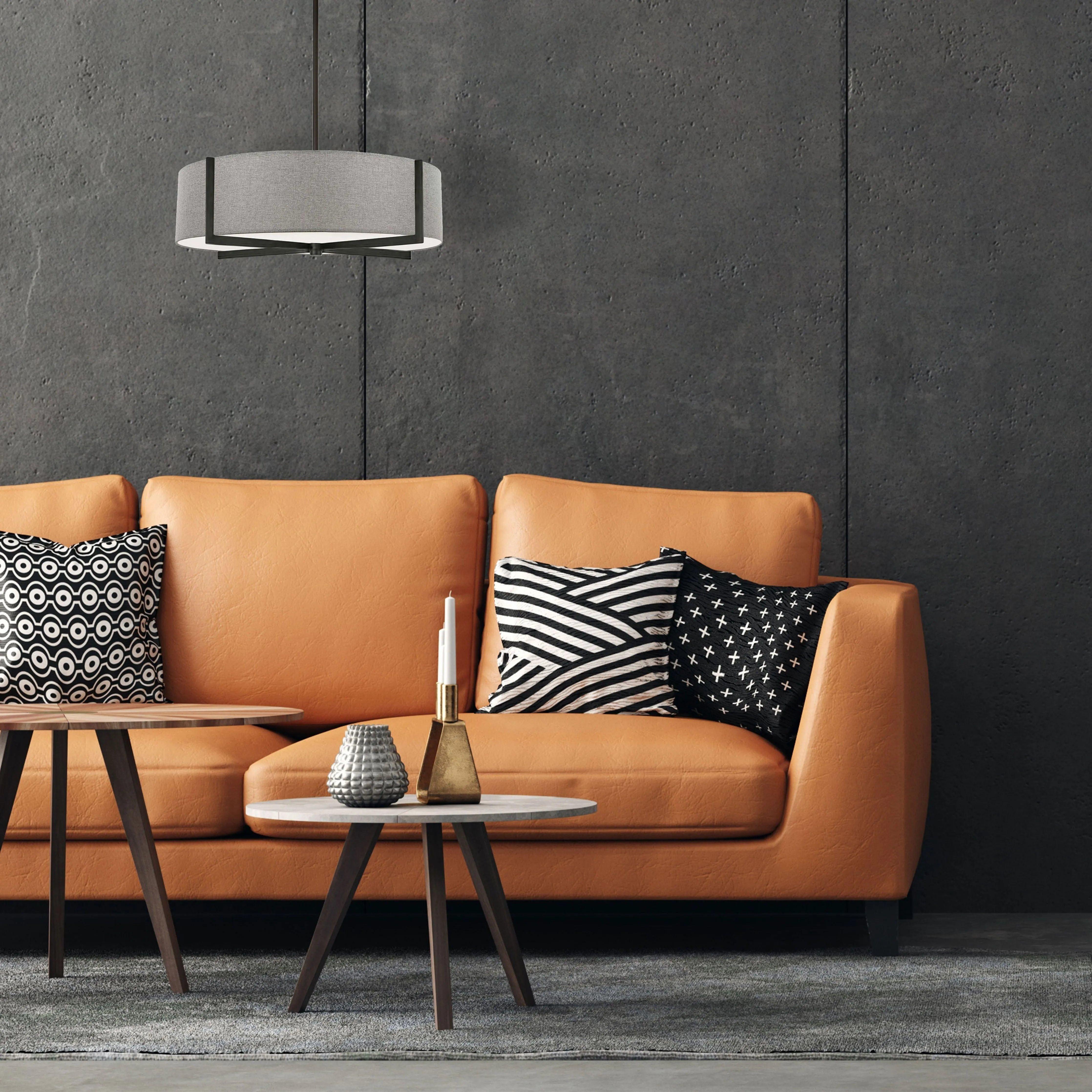 Dainolite - Preston-Pendant - PST-214P-AGB-BK - Canada Light Shop