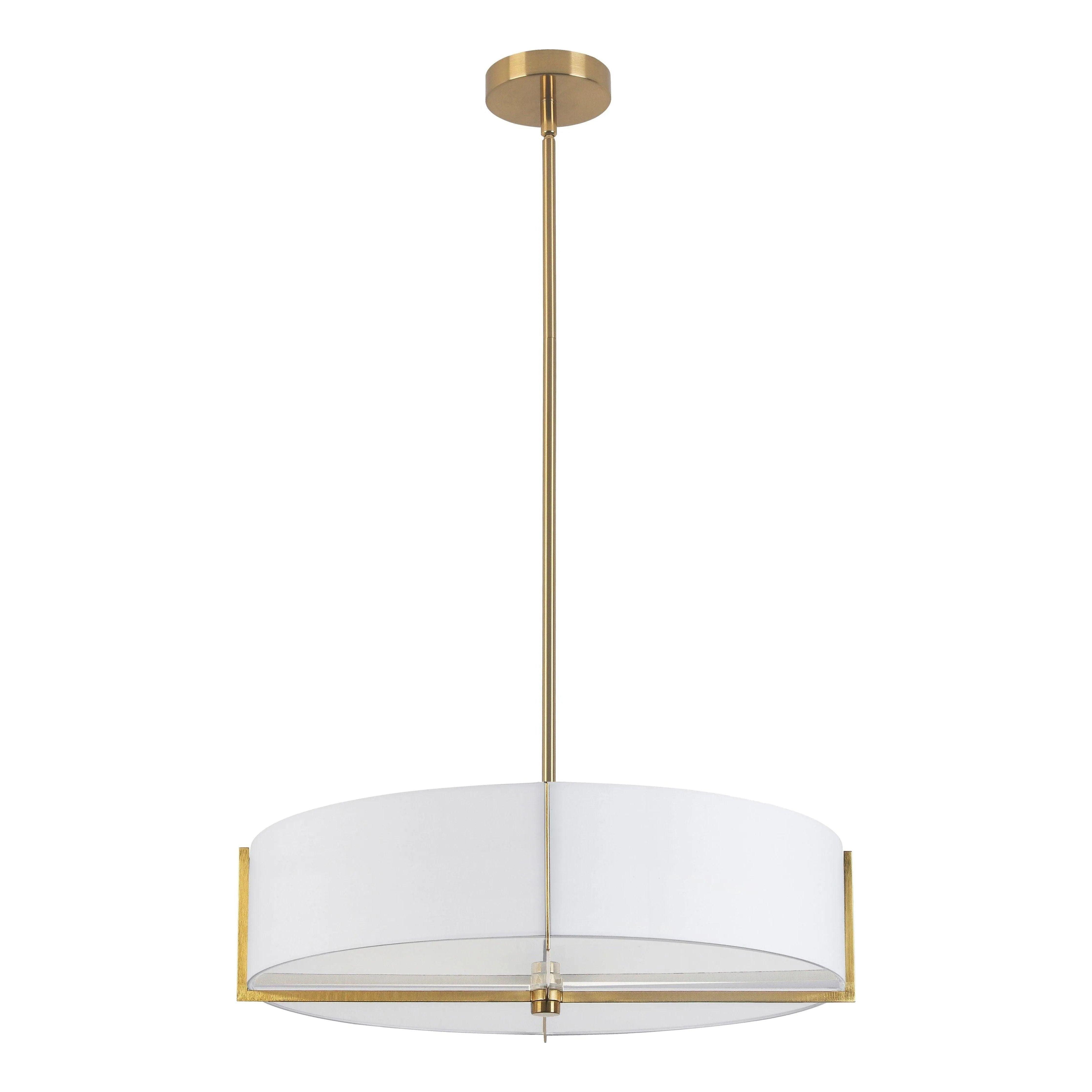 Dainolite - Preston-Pendant - PST-214P-AGB-WH - Canada Light Shop