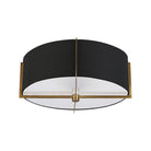 Dainolite - Preston Semi-Flush Mount - PST-153SF-AGB-BK - Canada Light Shop