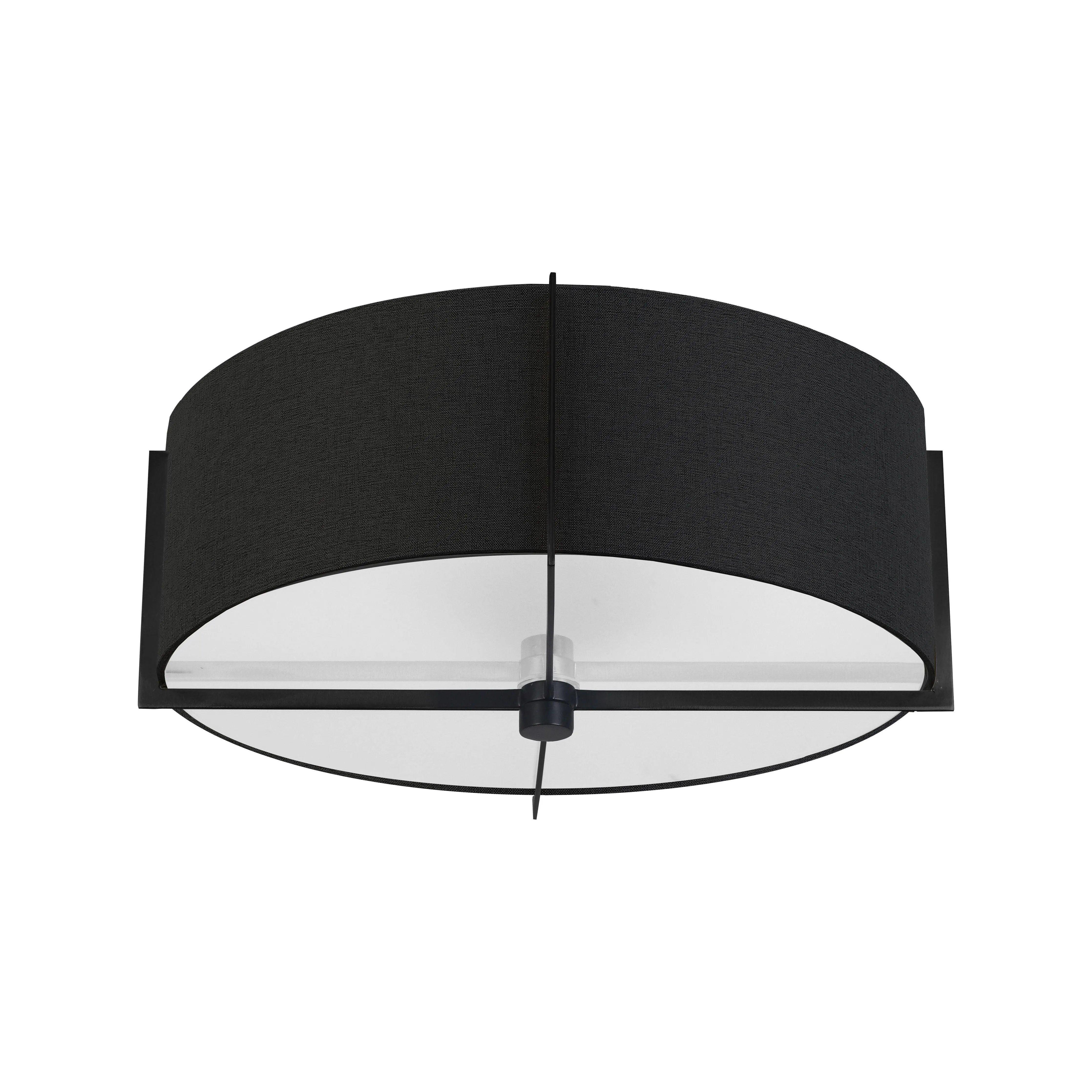 Dainolite - Preston Semi-Flush Mount - PST-153SF-MB-BK - Canada Light Shop