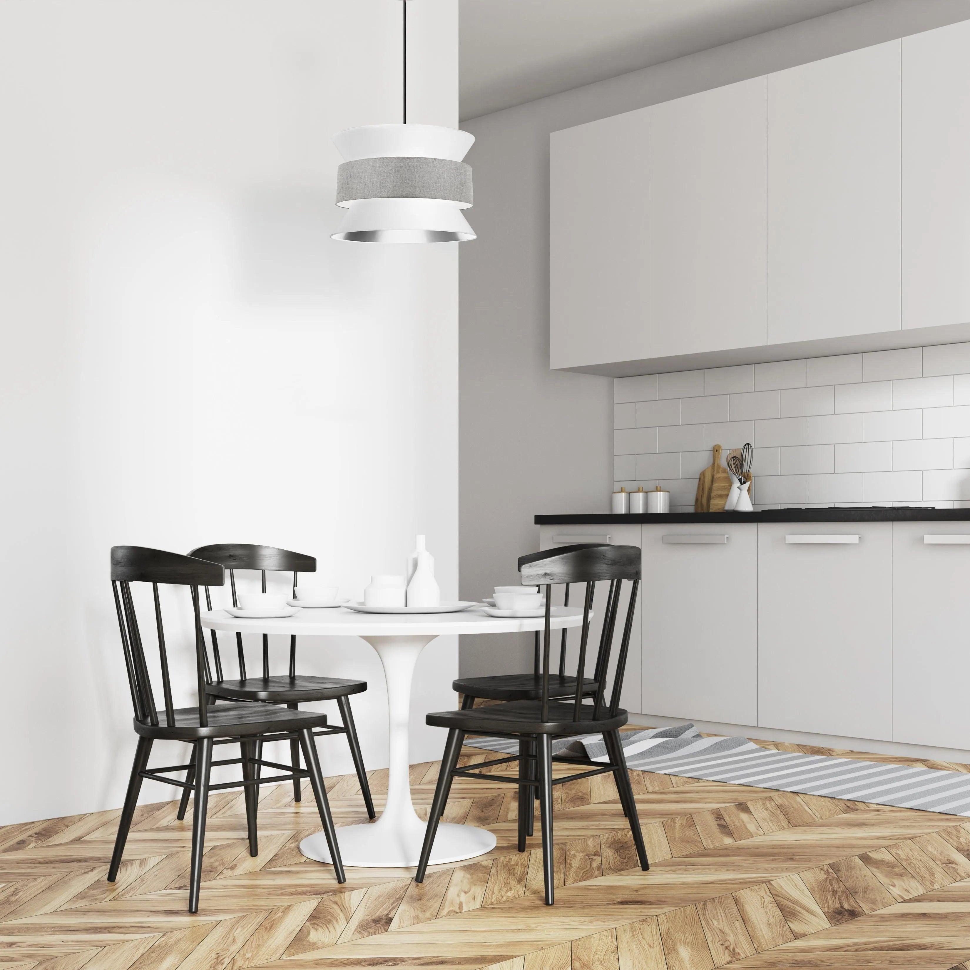 Dainolite - Questa Pendant - QUA-244P-BK-GRY - Canada Light Shop