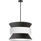 Dainolite - Questa Pendant - QUA-244P-BK-WH - Canada Light Shop
