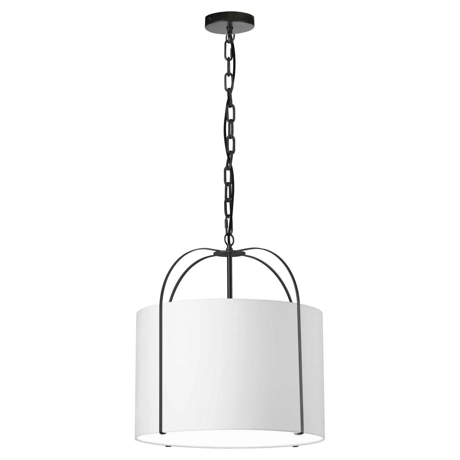 Dainolite - Quincy Pendant - QCY-181P-BK-WH - Canada Light Shop