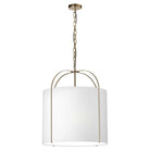 Dainolite - Quincy Pendant - QCY-221P-GLD-WH - Canada Light Shop