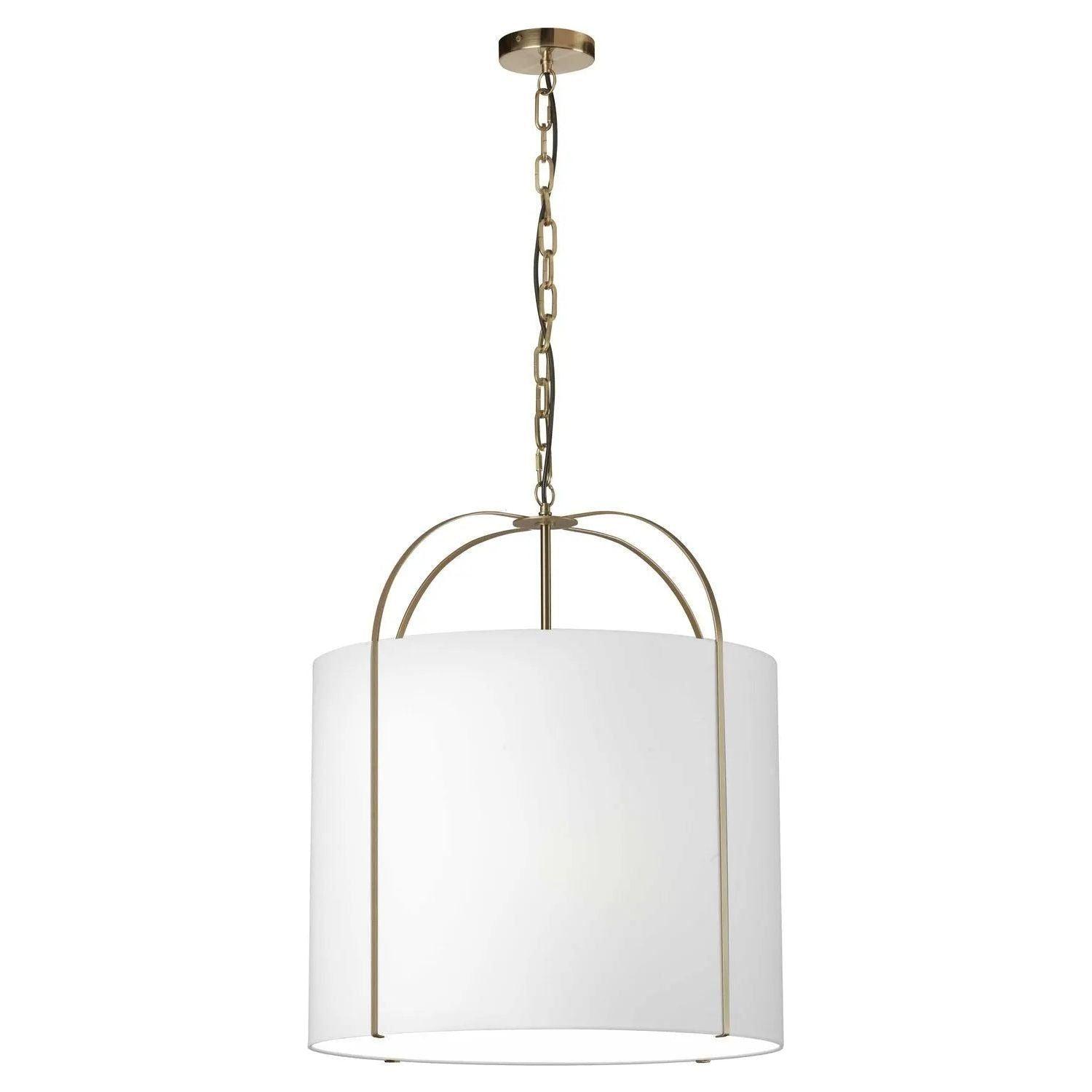 Dainolite - Quincy Pendant - QCY-221P-GLD-WH - Canada Light Shop