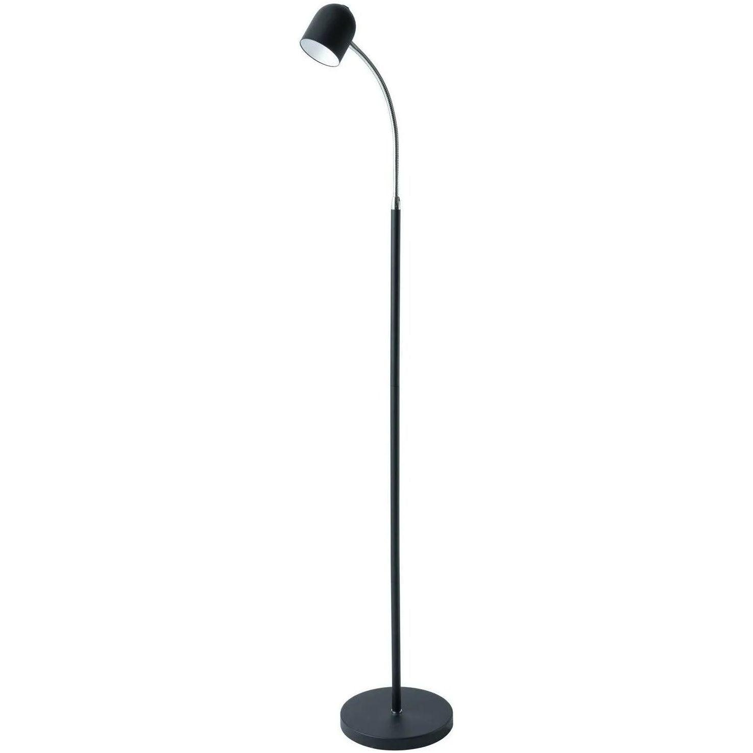 Dainolite - Reading LED Floor Lamp - 123LEDF-BK - Canada Light Shop