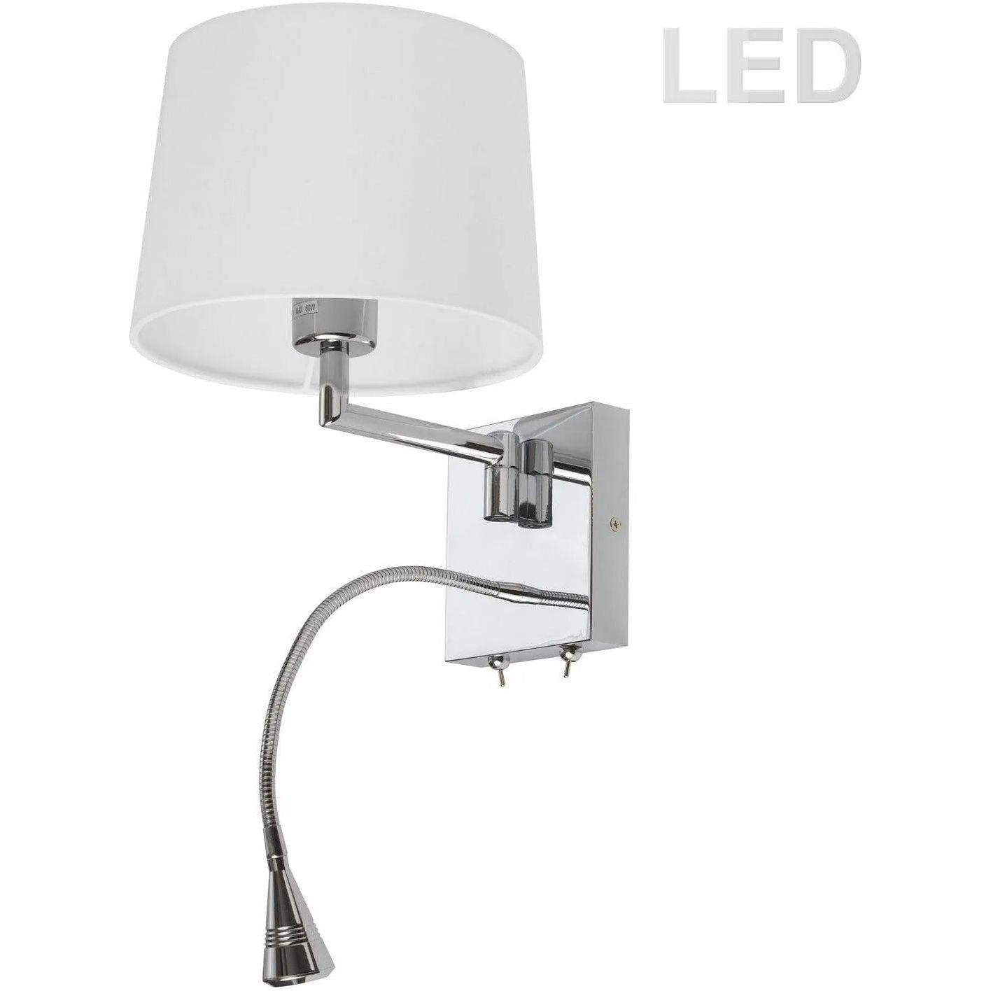 Dainolite - Signature Wall Sconce with Reading Light - DLED426A - Canada Light Shop