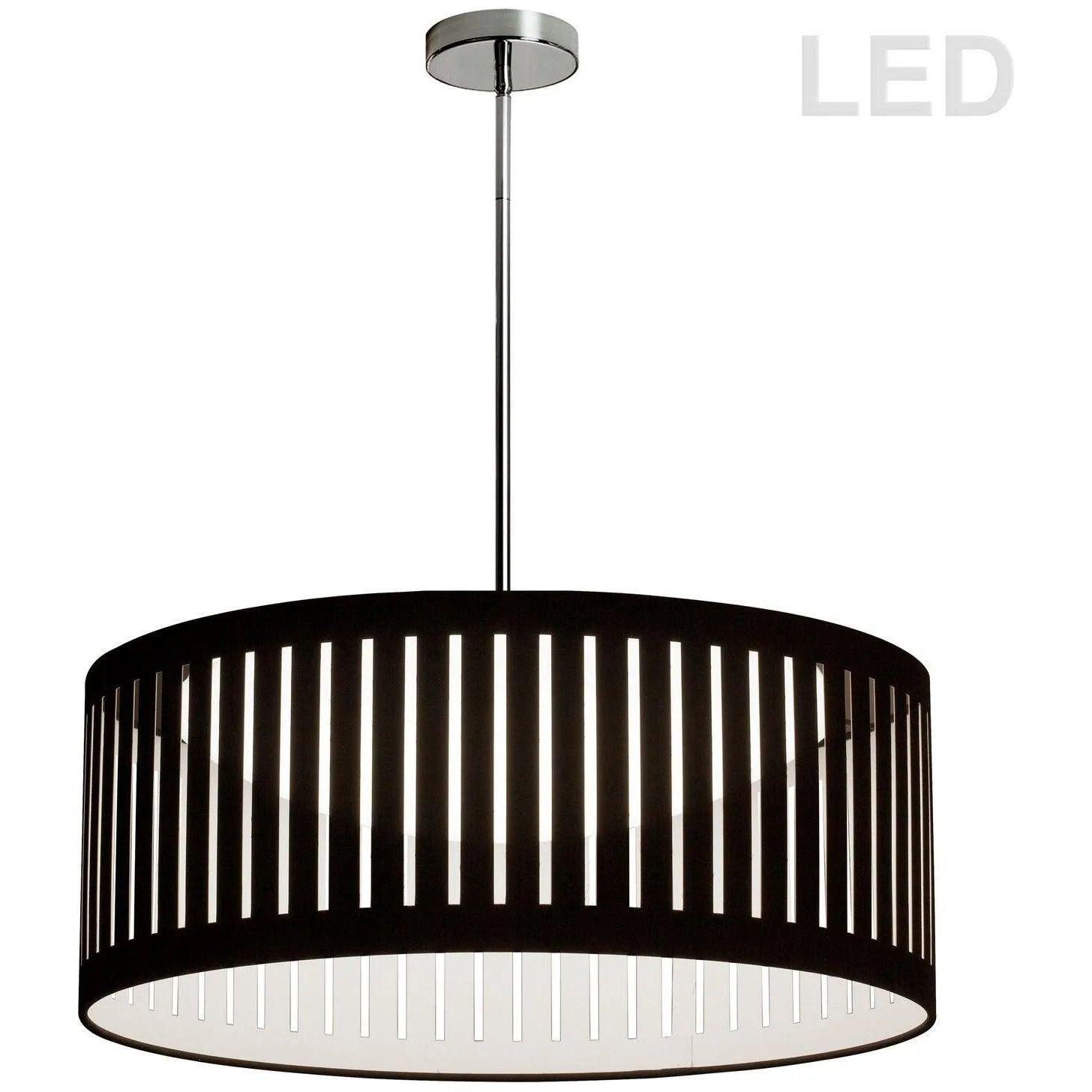 Dainolite - Slit Drum LED Pendant - SDLED-20P-BK - Canada Light Shop