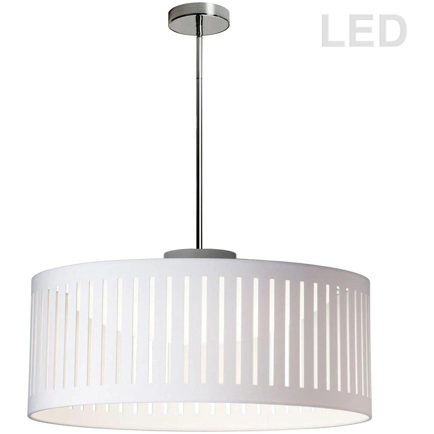 Dainolite - Slit Drum LED Pendant - SDLED-20P-WH - Canada Light Shop