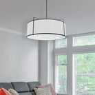 Dainolite - Trapazoid Pendant - TRA-244P-BK-GRY - Canada Light Shop