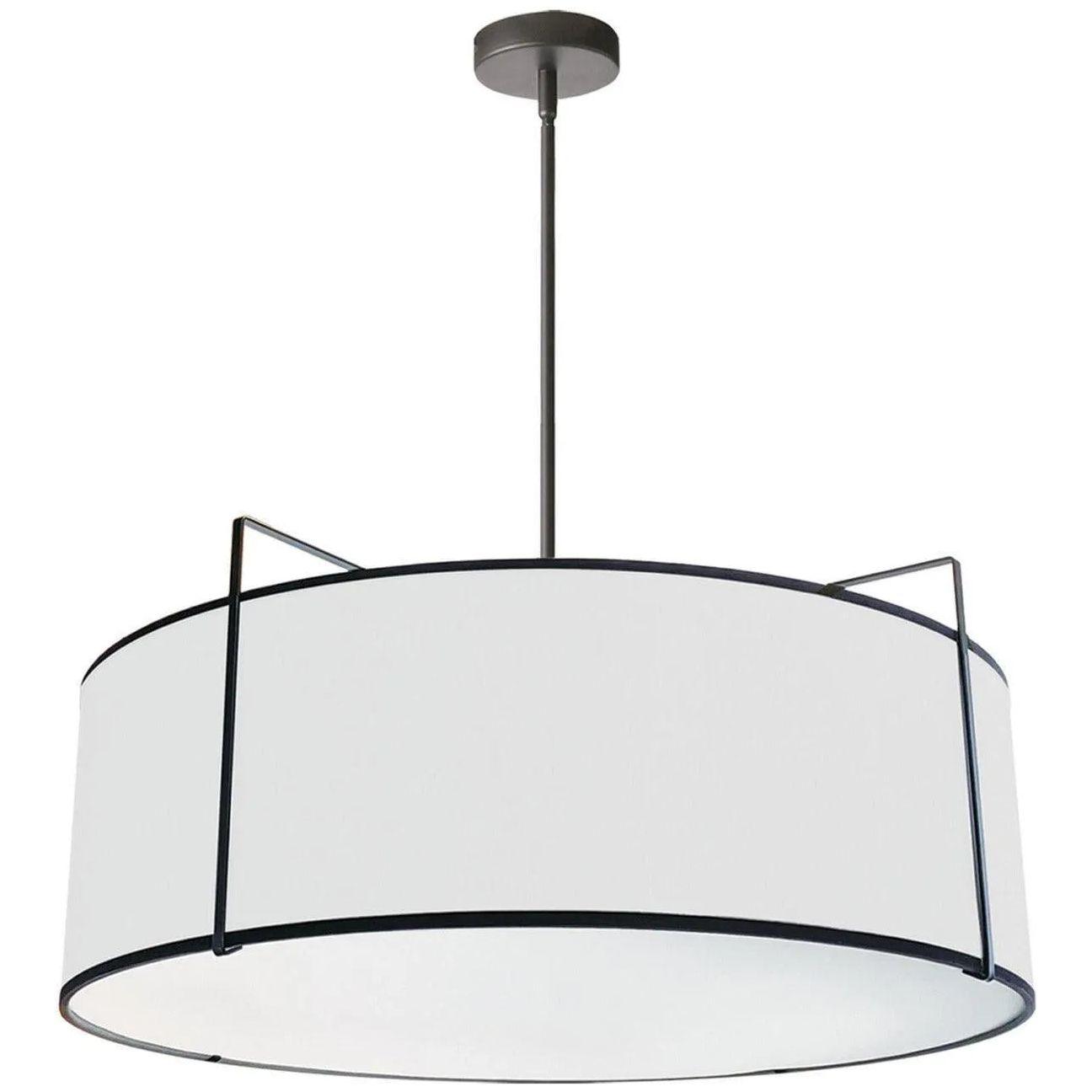 Dainolite - Trapazoid Pendant - TRA-244P-BK-WH - Canada Light Shop