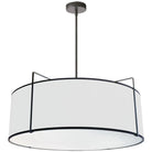 Dainolite - Trapazoid Pendant - TRA-244P-BK-WH - Canada Light Shop