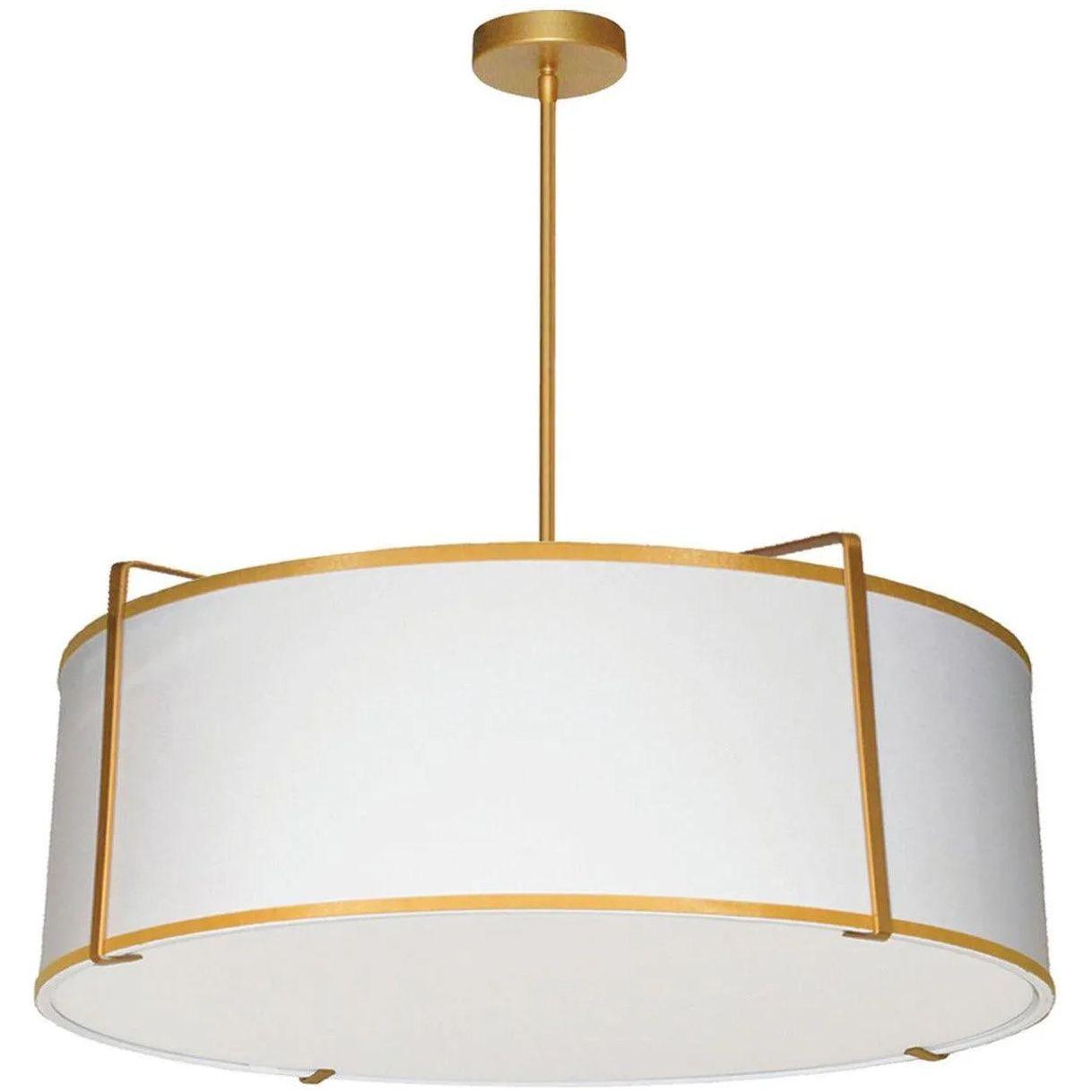 Dainolite - Trapazoid Pendant - TRA-244P-GLD-WH - Canada Light Shop