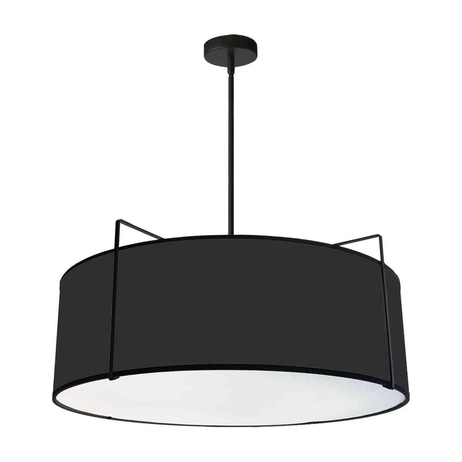 Dainolite - Trapezoid-Drum-Pendant - TRA-244P-BK - Canada Light Shop