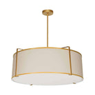 Dainolite - Trapezoid-Drum-Pendant - TRA-244P-GLD-CRM - Canada Light Shop
