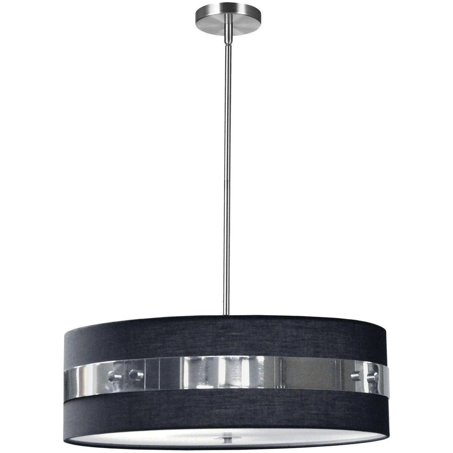 Dainolite - Willshire Pendant - WIL-224P-PC-BK - Canada Light Shop