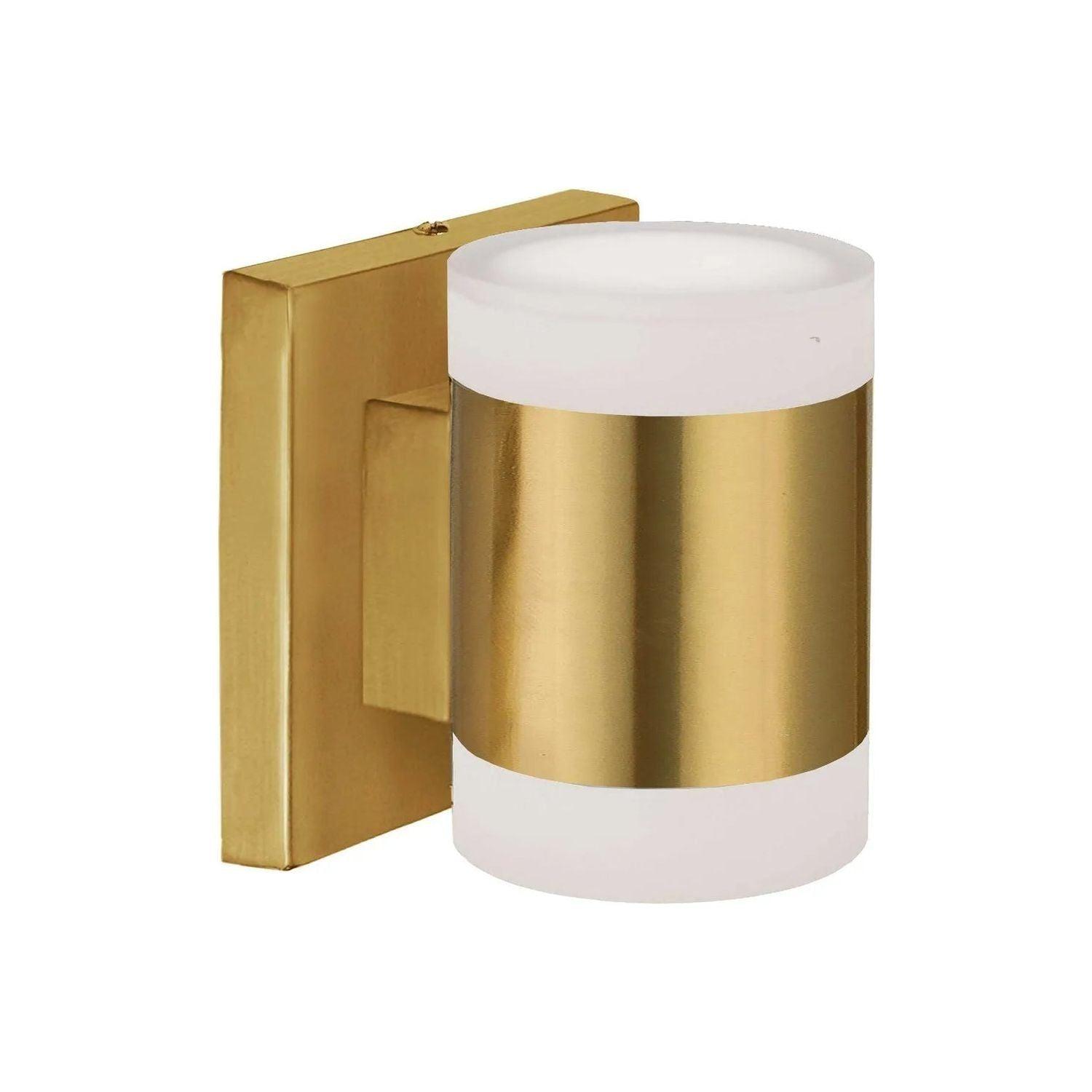 Dainolite - Wilson Round LED Wall Sconce - WLS-514LEDW-AGB - Canada Light Shop