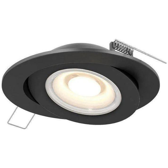 DALS Lighting - 4" Flat Gimbal Recessed - FGM4-3K-BK - Canada Light Shop