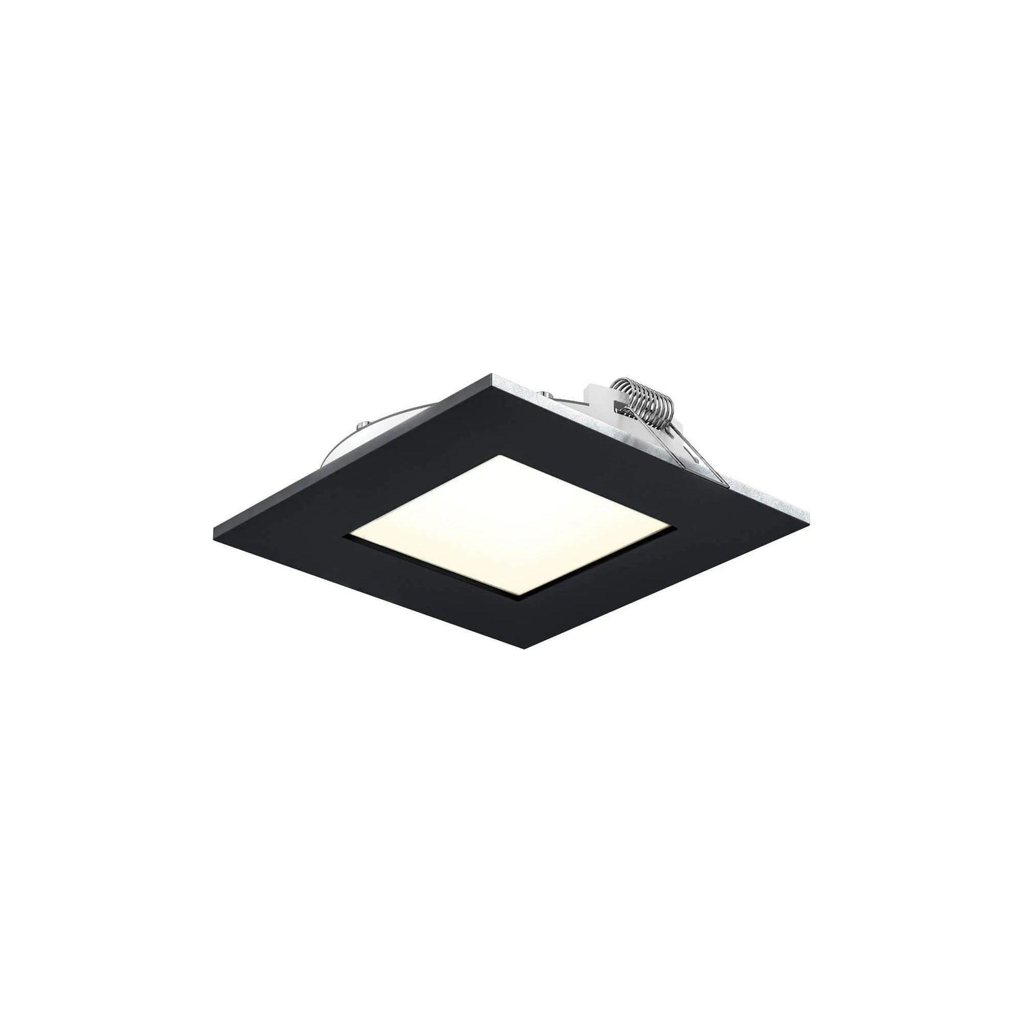 DALS Lighting - 5000 Series 4 Inch Square CCT LED Recessed Panel Light - 5004SQ-CC-BK - Canada Light Shop