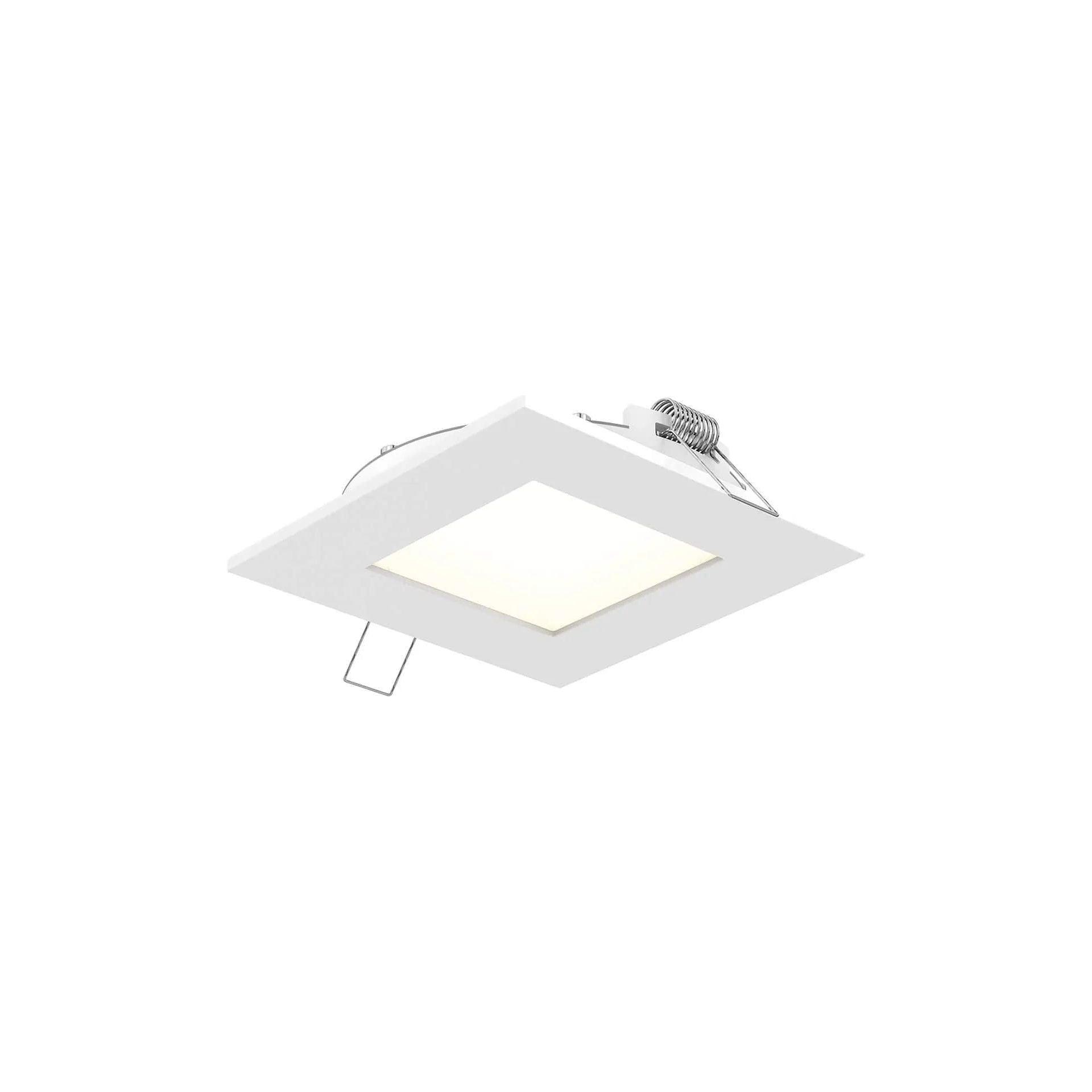 DALS Lighting - 5000 Series 4 Inch Square CCT LED Recessed Panel Light - 5004SQ-CC-WH - Canada Light Shop