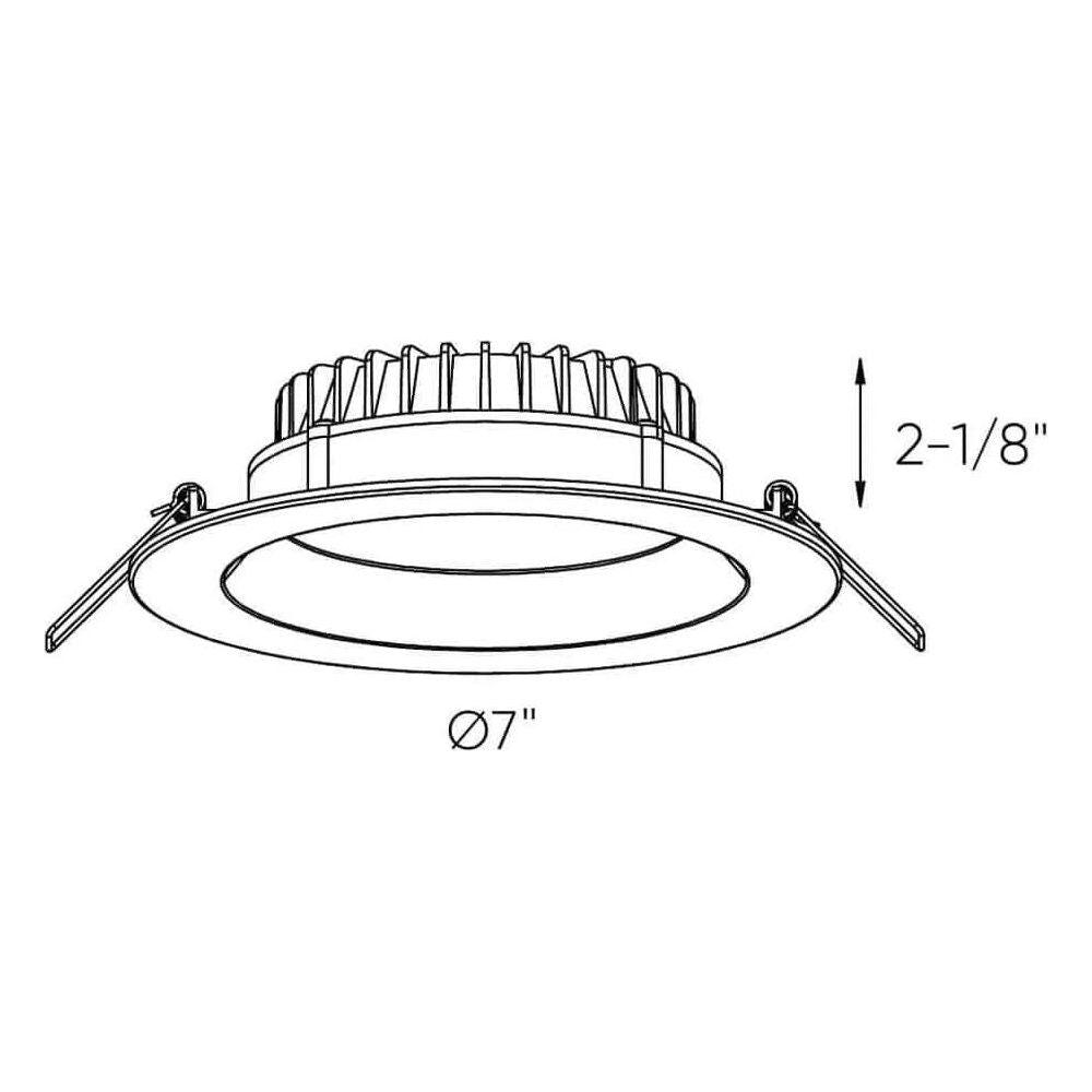 DALS Lighting - 6" DCPro Deep Regressed Panel - DCP-DDP6WH - Canada Light Shop