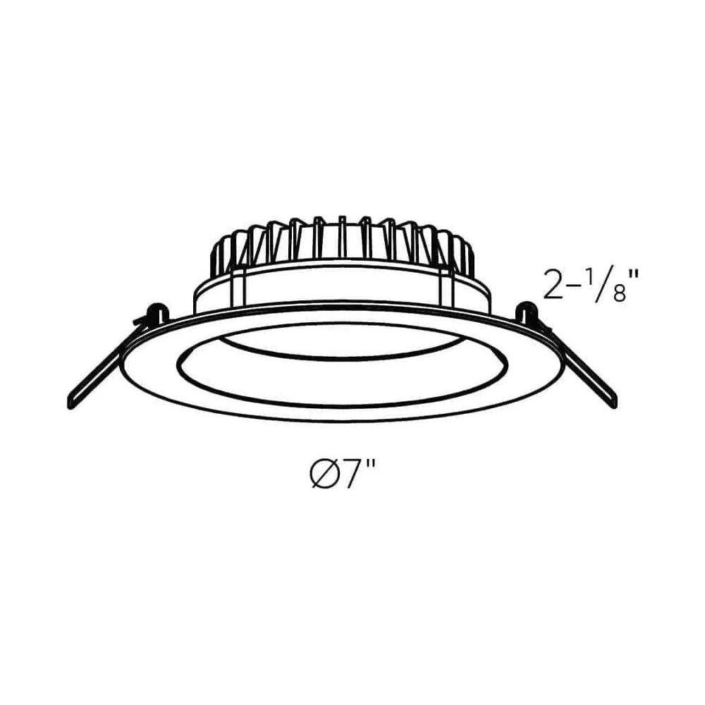 DALS Lighting - DDP 6" Deep Regressed Panel 5CCT - DDP6-CC-WH - Canada Light Shop